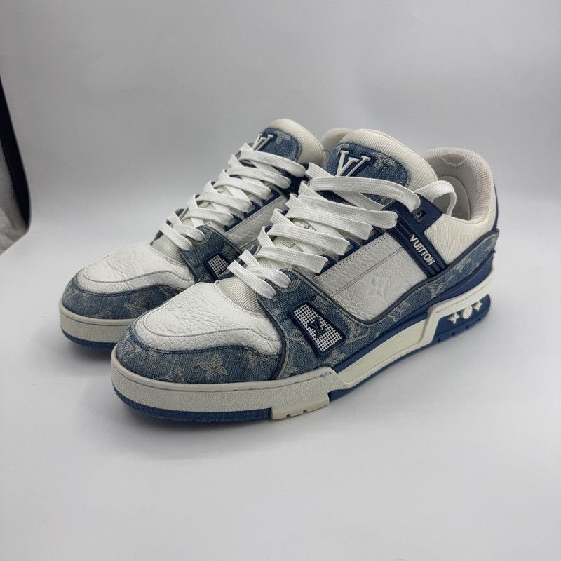 Louis Vuitton Louis Vuitton Denim Casual Low-Top Sneakers 0079 Size US 10 / IT 40 - 1 Thumbnail
