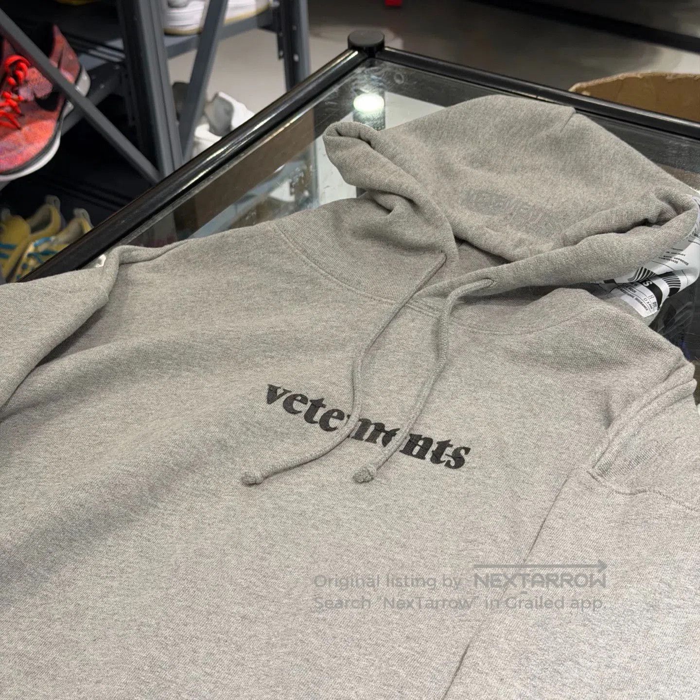 Vetements Vetements Gray Letter Hoodie. Size M / US 6-8 / IT 42-44 - 3 Thumbnail