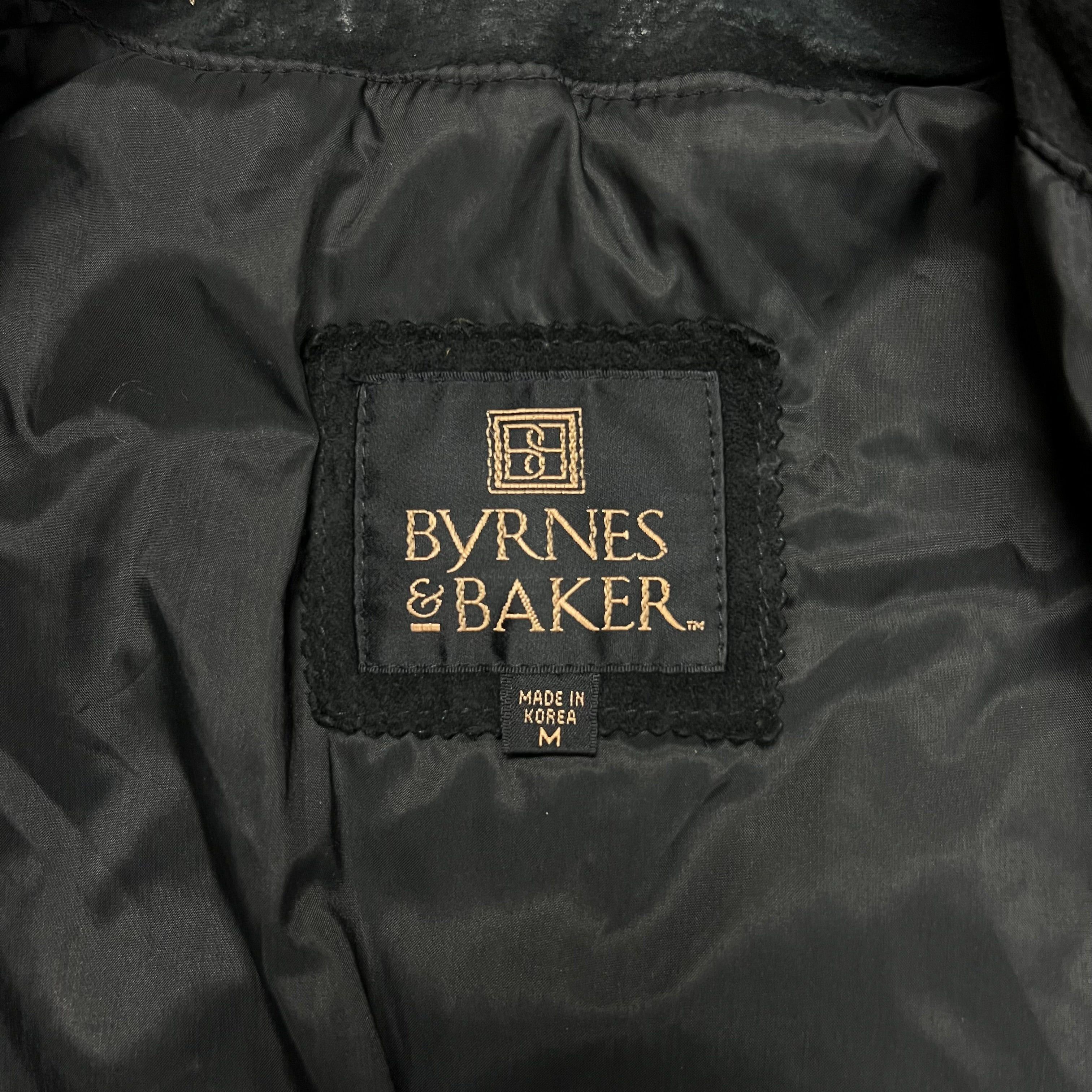 Vintage Byrnes & Baker Black Leather Bomber Jacket - M Size US M / EU 48-50 / 2 - 6 Thumbnail