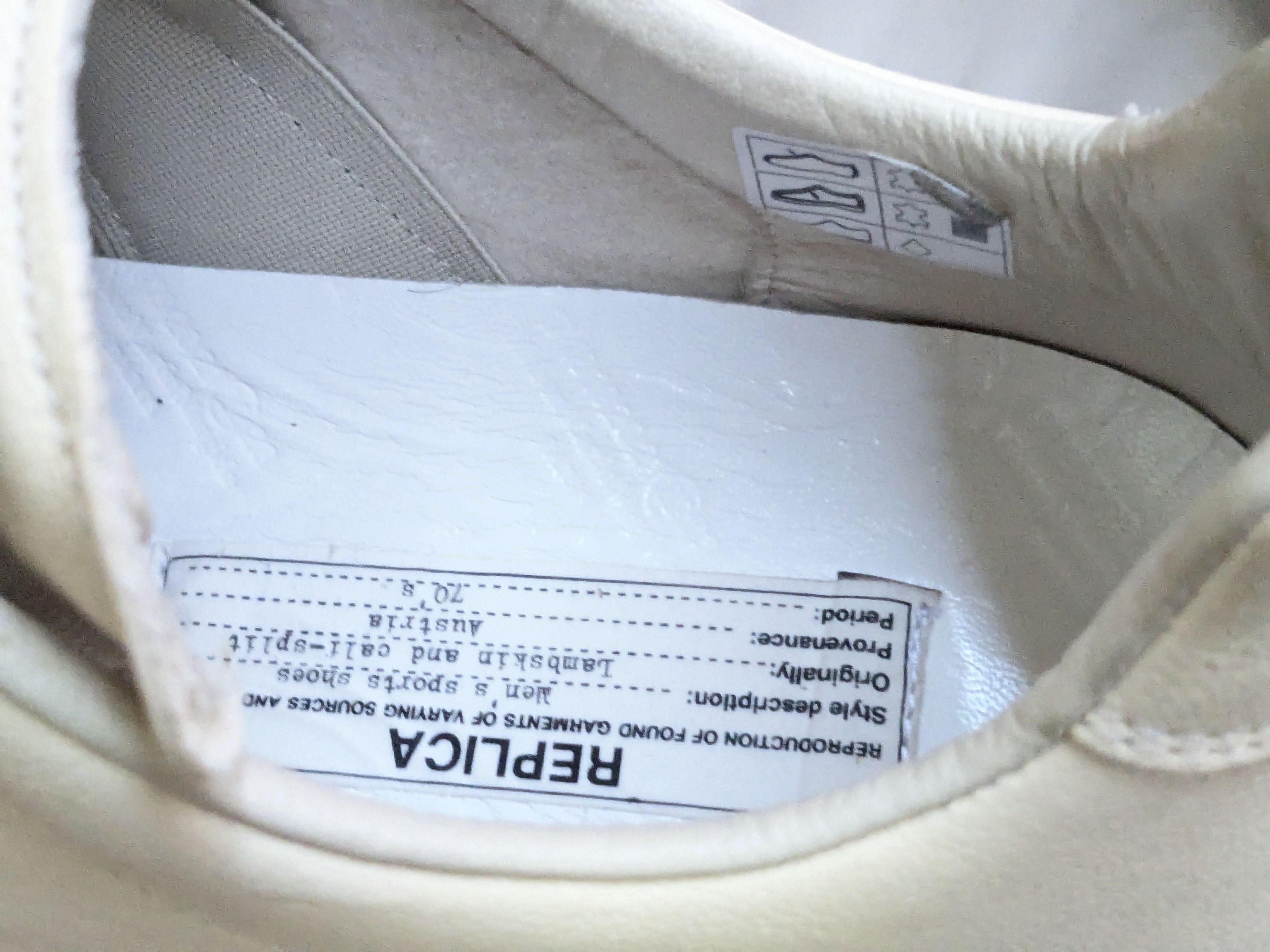 Maison Margiela Maison Margiela Replica GAT Beige Gum 10 43 Low Tops Size US 10 / EU 43 - 15 Thumbnail