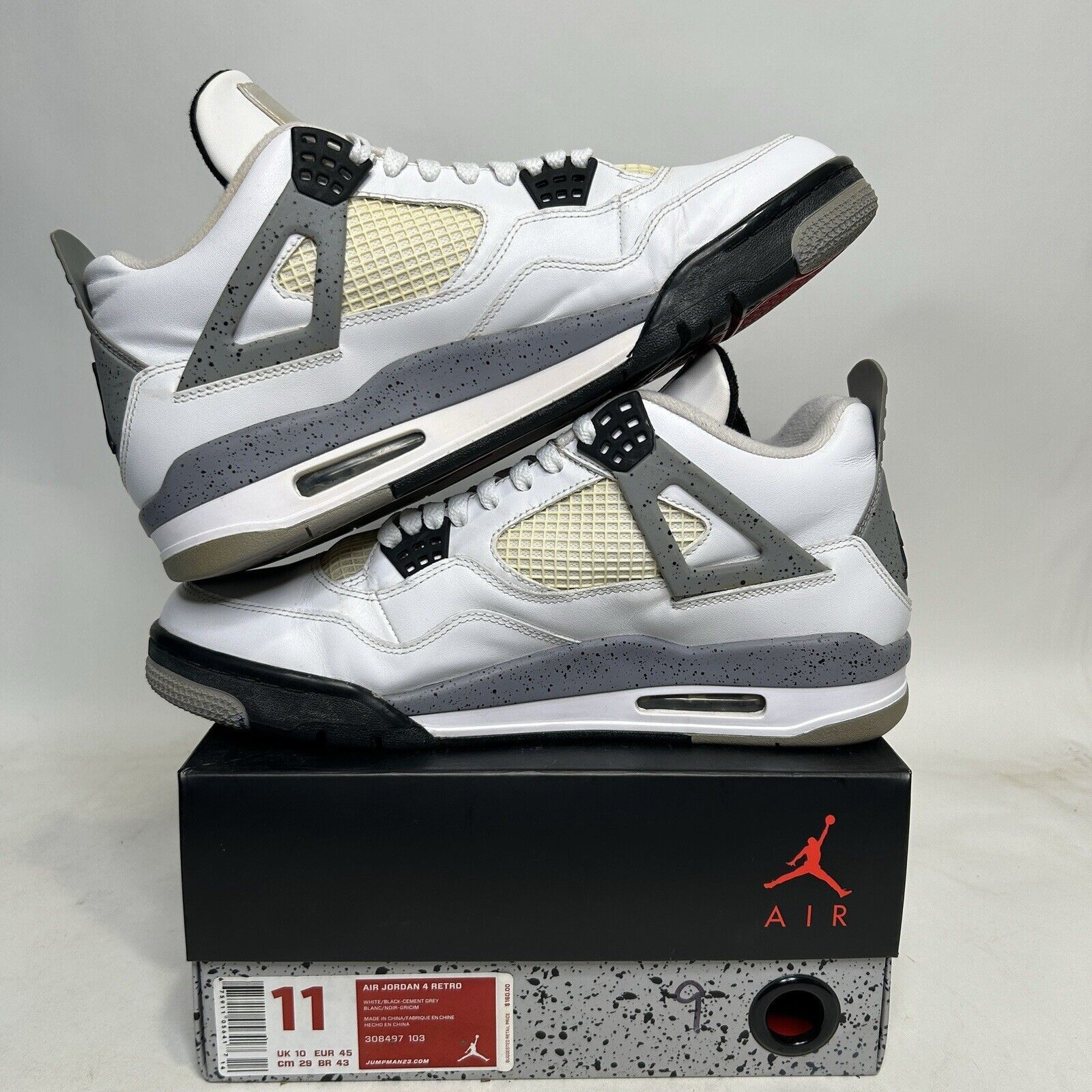 Nike Nike Air Jordan 4 Retro “White Cement” 2024 Size US 11 / EU 44 - 3 Thumbnail