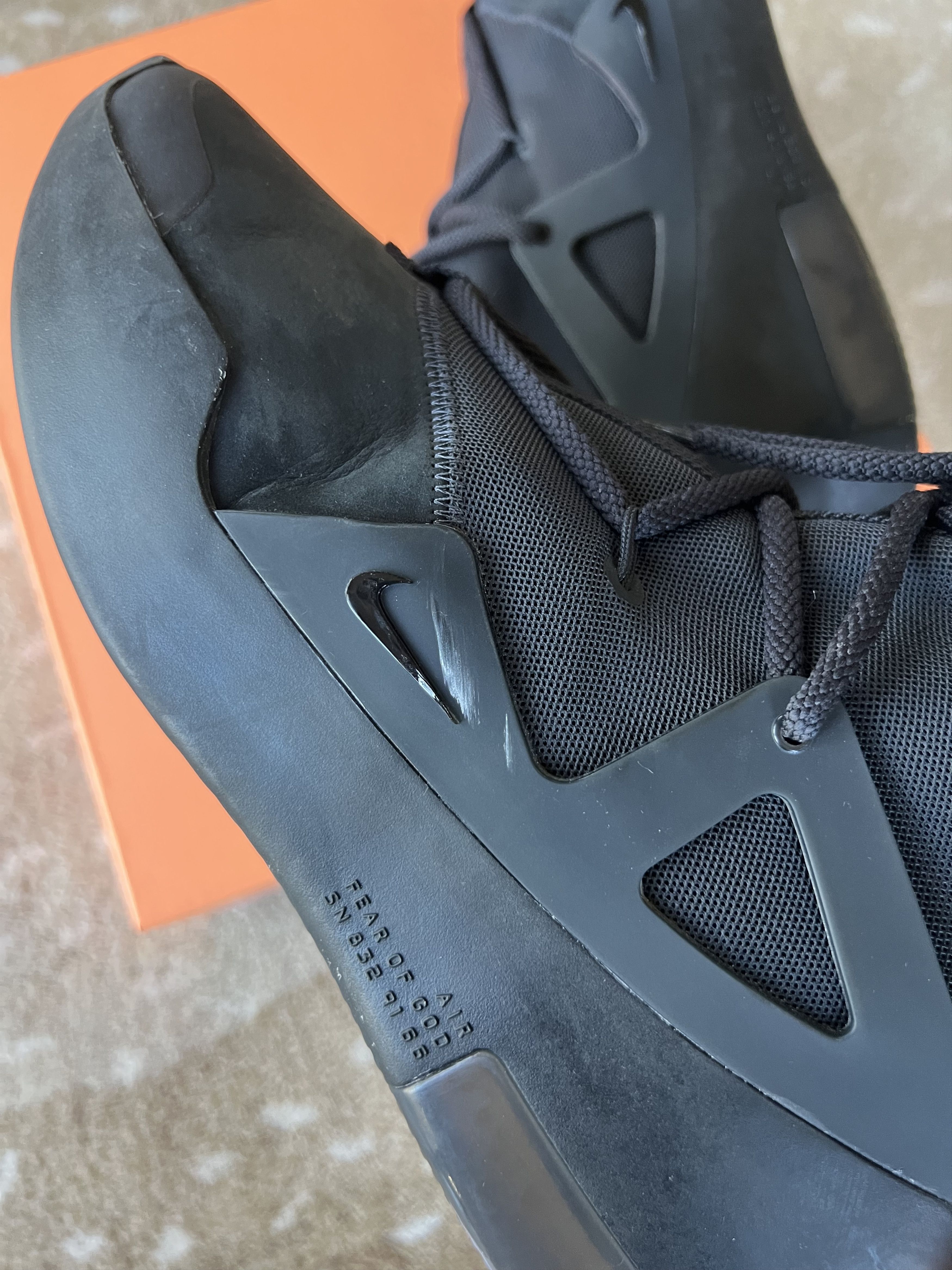 Fear of God × Nike Nike Air Fear of God 1 'Triple Black' Size US 11 / EU 44 - 13 Thumbnail