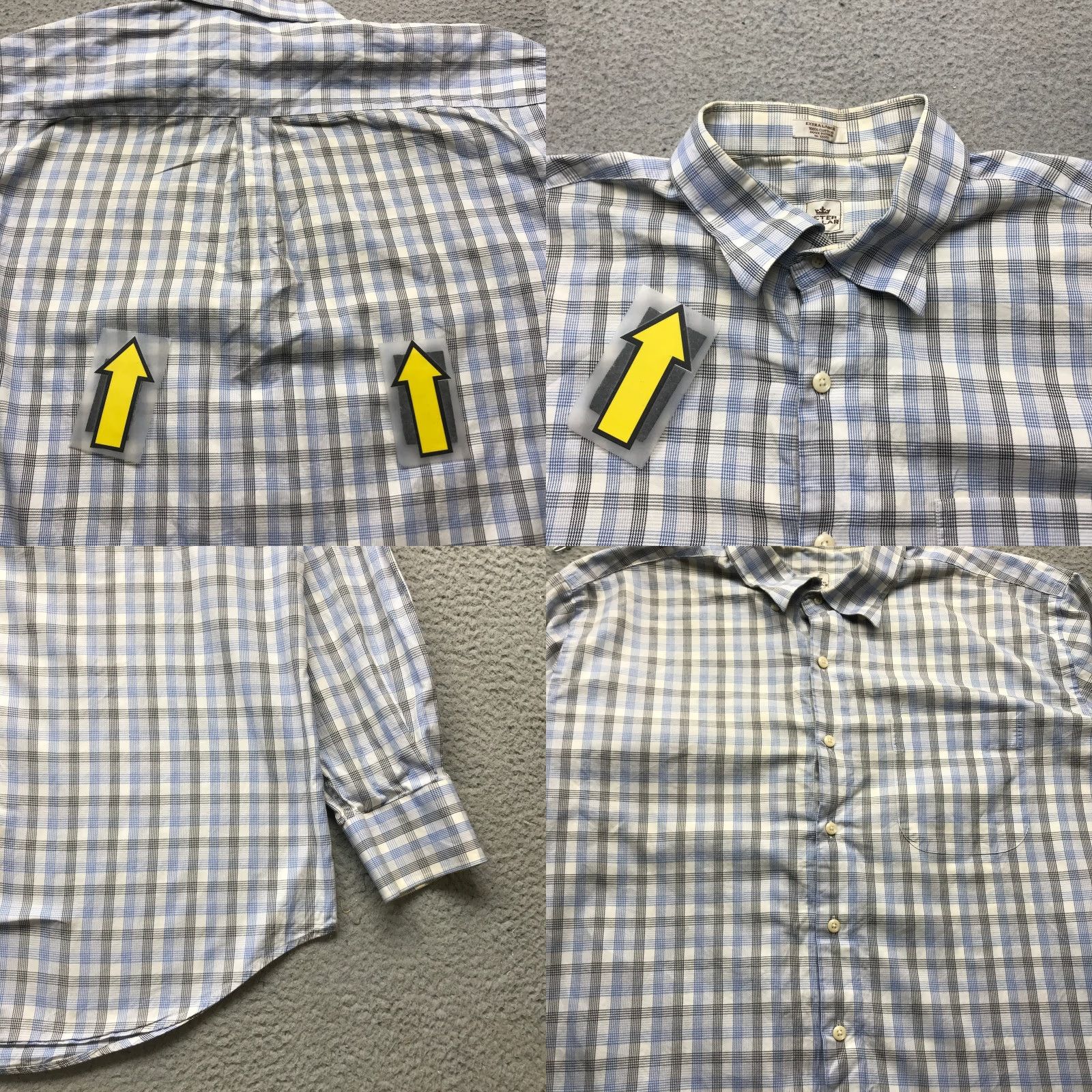 Peter Millar Peter Millar Button-Up Shirt Mens XL Long Sleeve Plaid Pocket Blue White Size US XL / EU 56 / 4 - 8 Thumbnail