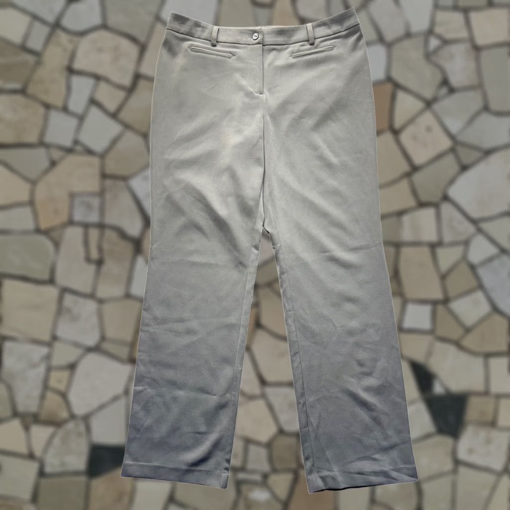 Vintage Chico's Dress Pants Gray Size 2 Regular Stretch Tailored Fit Front Flat Front Straight Leg Womens Pants Dress Pants Modern Tailored Fit 226B Size 26" / US 2 / IT 38 - 1 Thumbnail