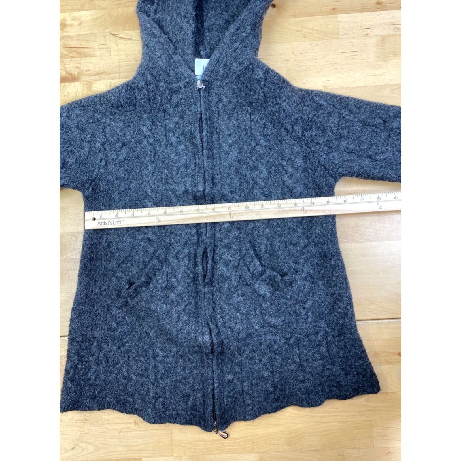 Vintage Aran Crafts Cardigan Jackets Womens S Gray Merino Wool Ireland Casual 10312 Size S / US 4 / IT 40 - 7 Thumbnail