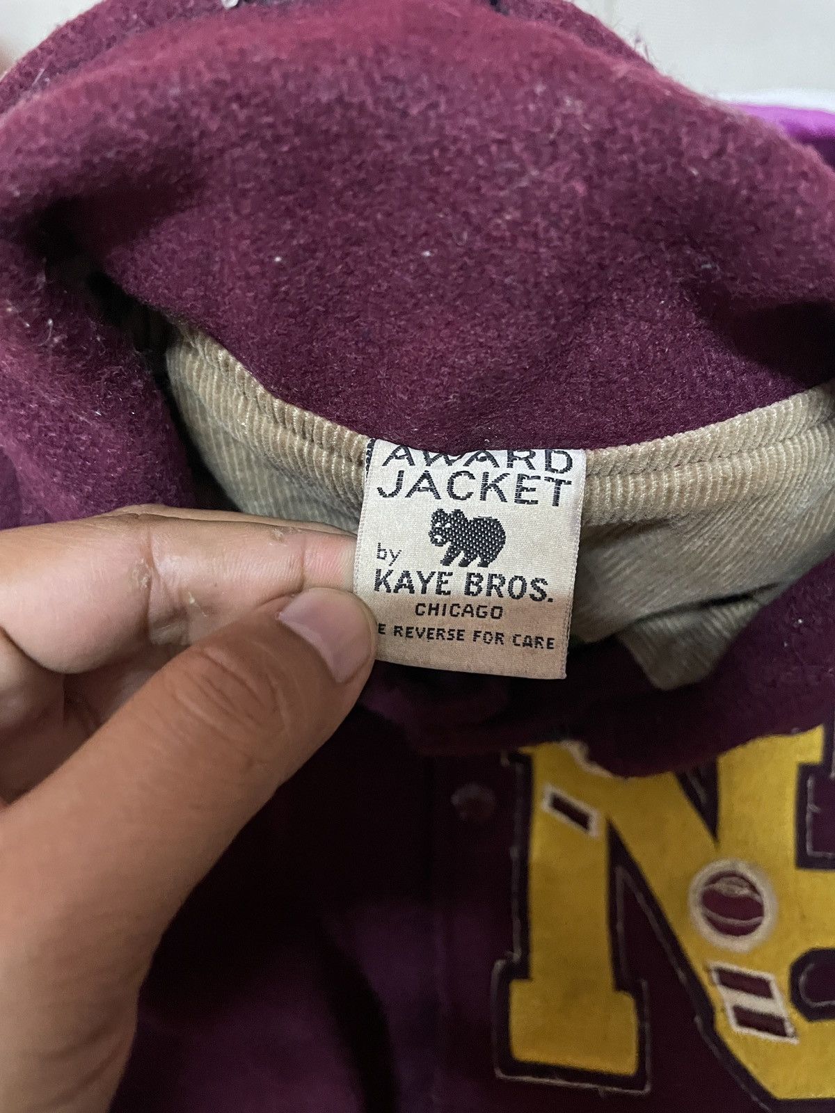 Vintage Vintage 60’s Kaye Bros Varsity Letterman Jacket Distressed Size US S / EU 44-46 / 1 - 8 Thumbnail