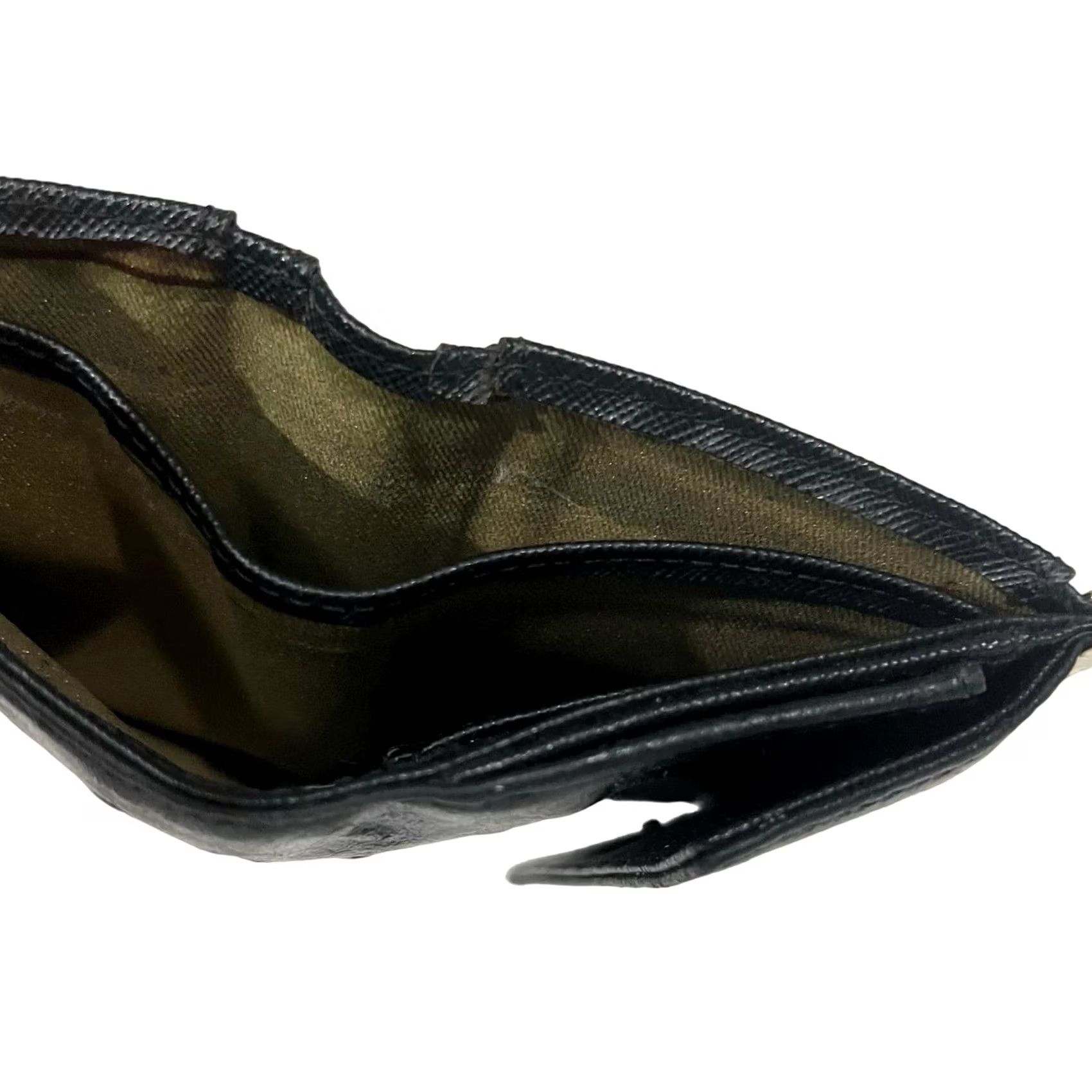Vintage Antonio Melani Wallet Women Black Leather Textured Bifold Clutch Size ONE SIZE - 8 Thumbnail