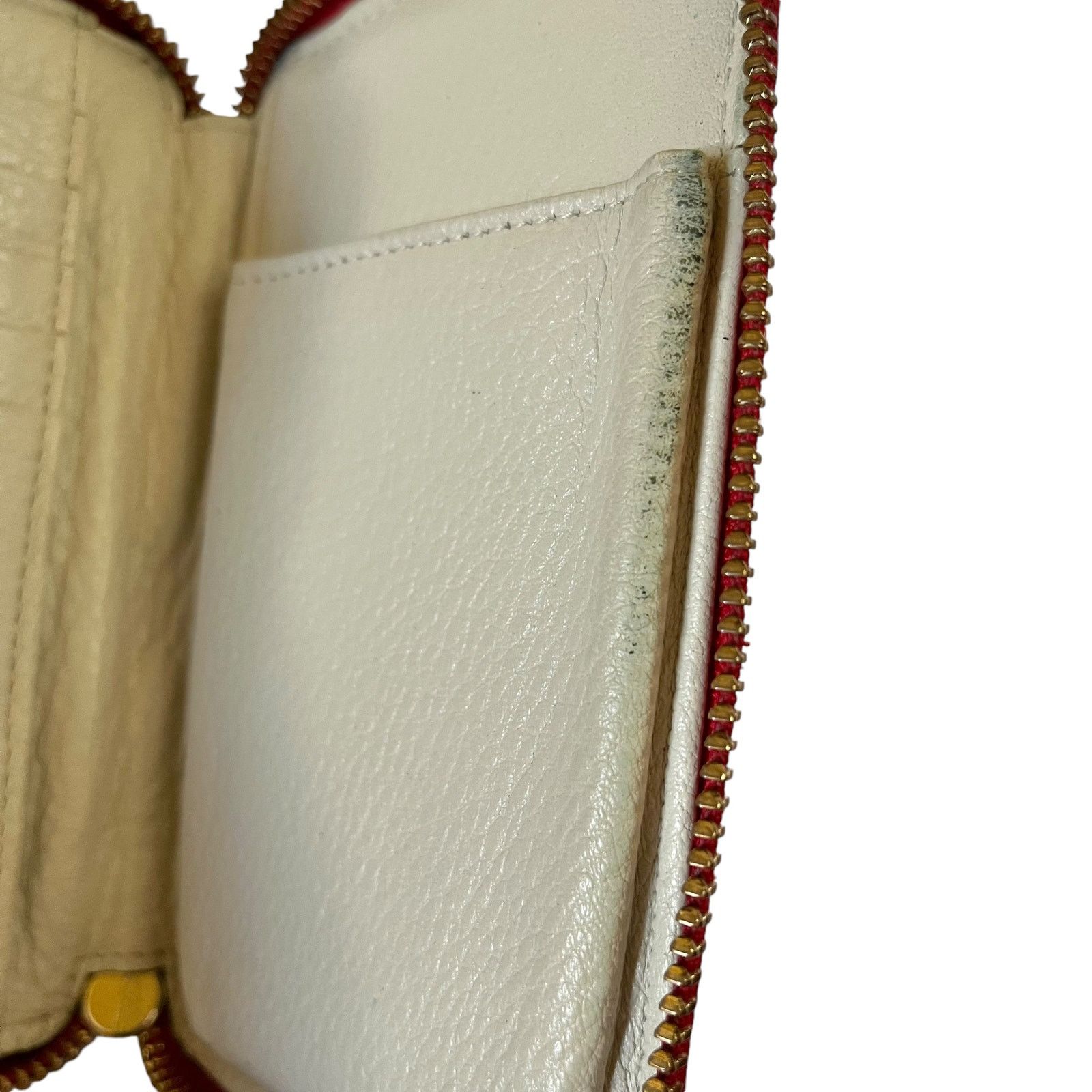 Kate Spade Kate Spade Red Saffiano Leather Zip-Around Wristlet Wallet Size ONE SIZE - 6 Thumbnail