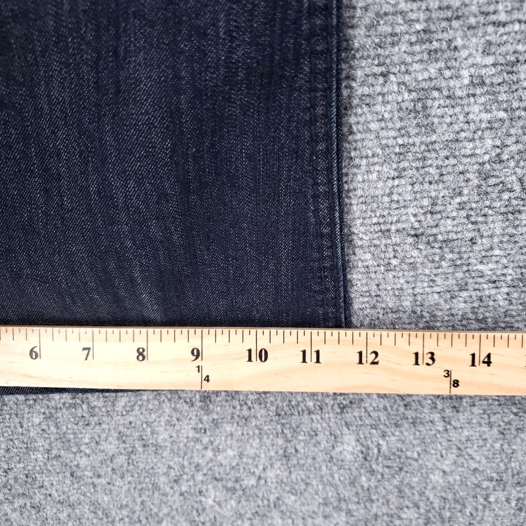 Vintage Source Of Wisdom Jeans Womens Plus Size 26 Blue Boot Cut High Rise Dark Wash Stretch Size 26" / US 2 / IT 38 - 4 Thumbnail