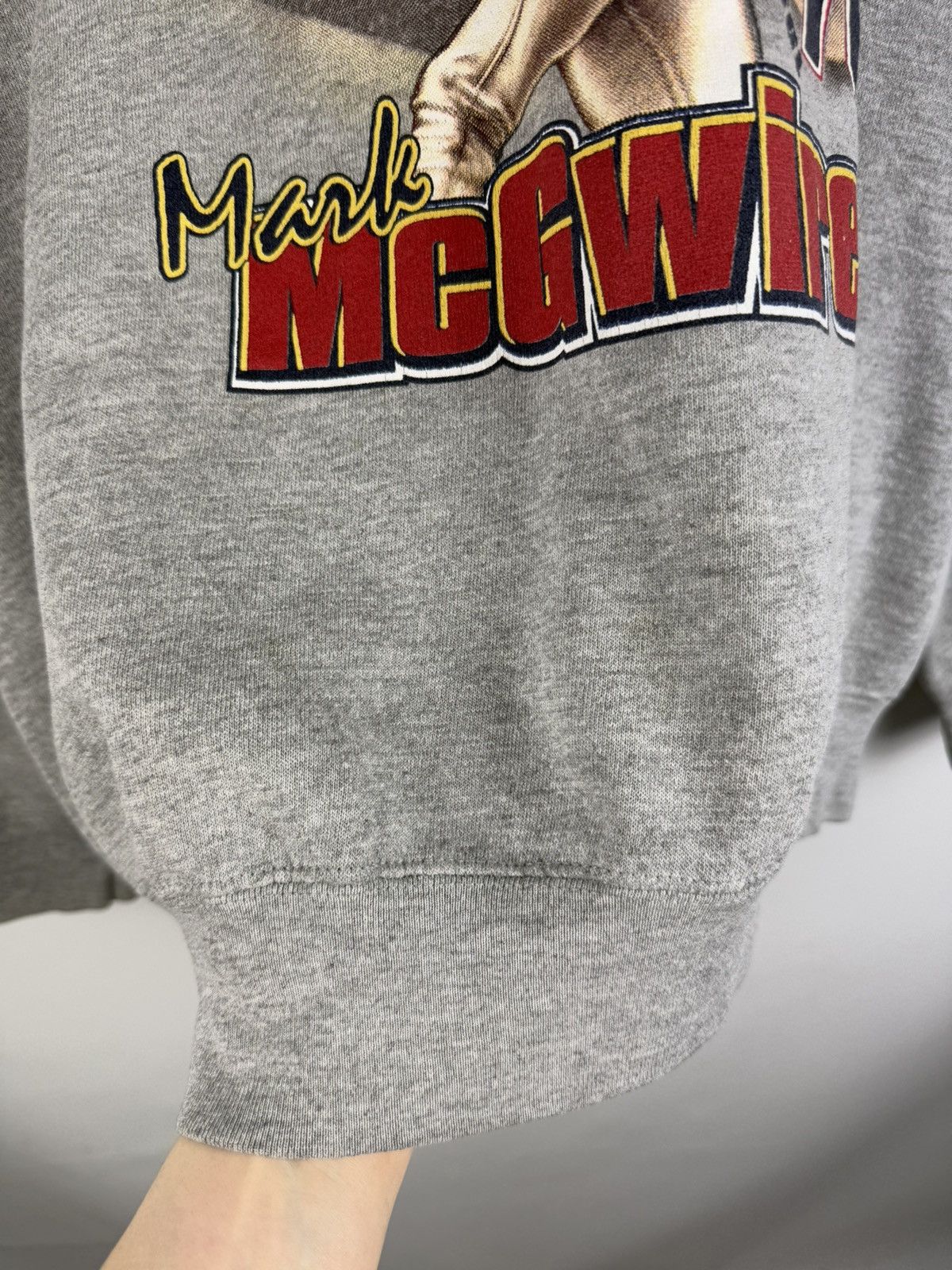 Lee × MLB × Vintage St Louis Cardinals Mark McGwire Home Run King 98 Sweatshirt Size US XL / EU 56 / 4 - 10 Thumbnail