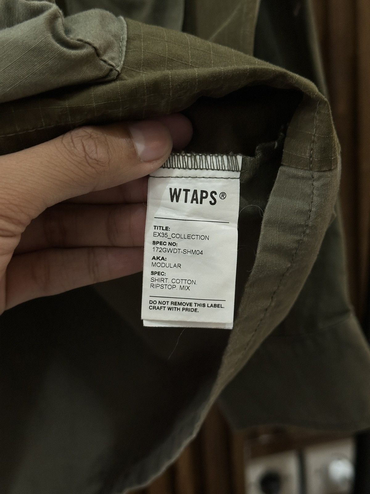 Wtaps WTAPS Modular Shirt. "Long Live Wtaps" Size US L / EU 52-54 / 3 - 4 Thumbnail