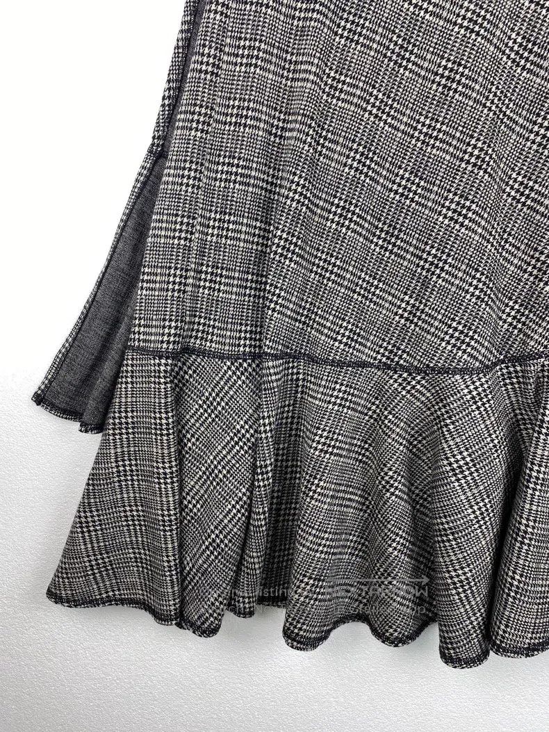 Comme des Garcons Comme Des Garcons size M Houndstooth pattern multi-layered Size 23" - 8 Thumbnail