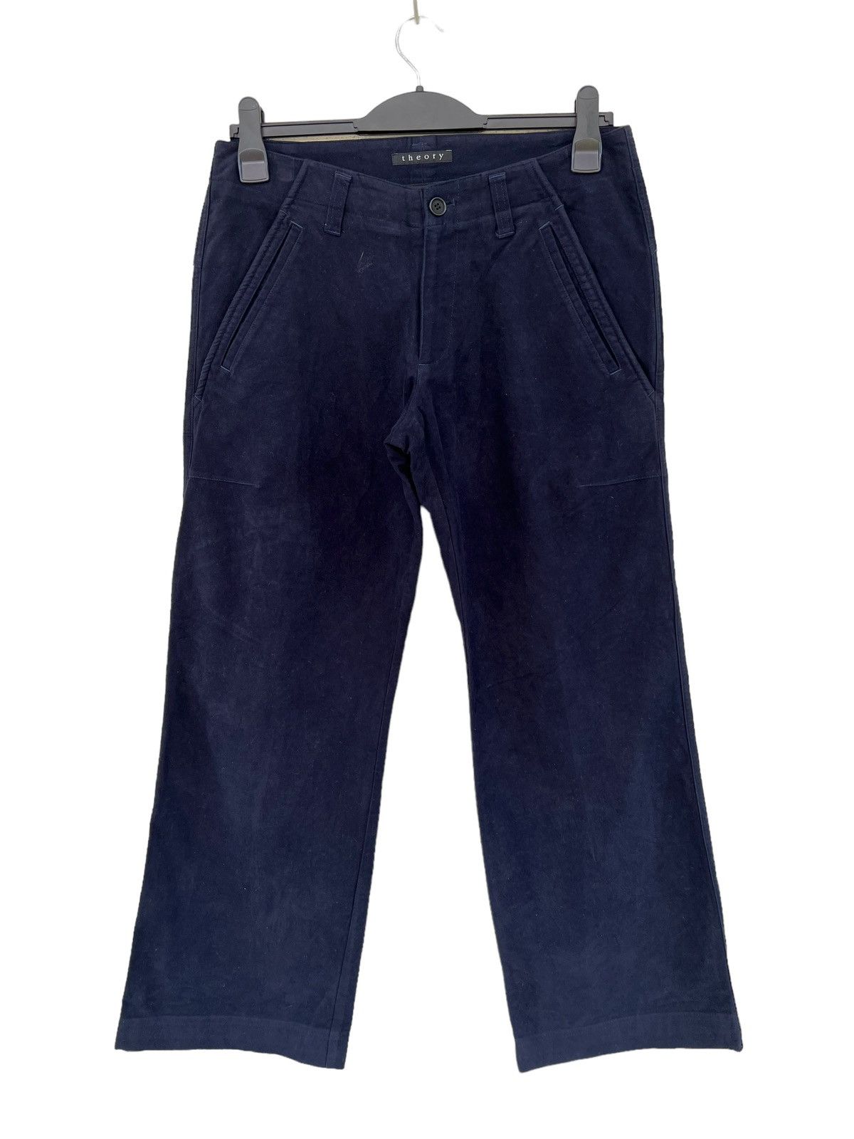 Theory Theory Made in Japan 6 Pocket Suede Cotton Wide Leg Pant Size US 30 / EU 46 - 6 Thumbnail