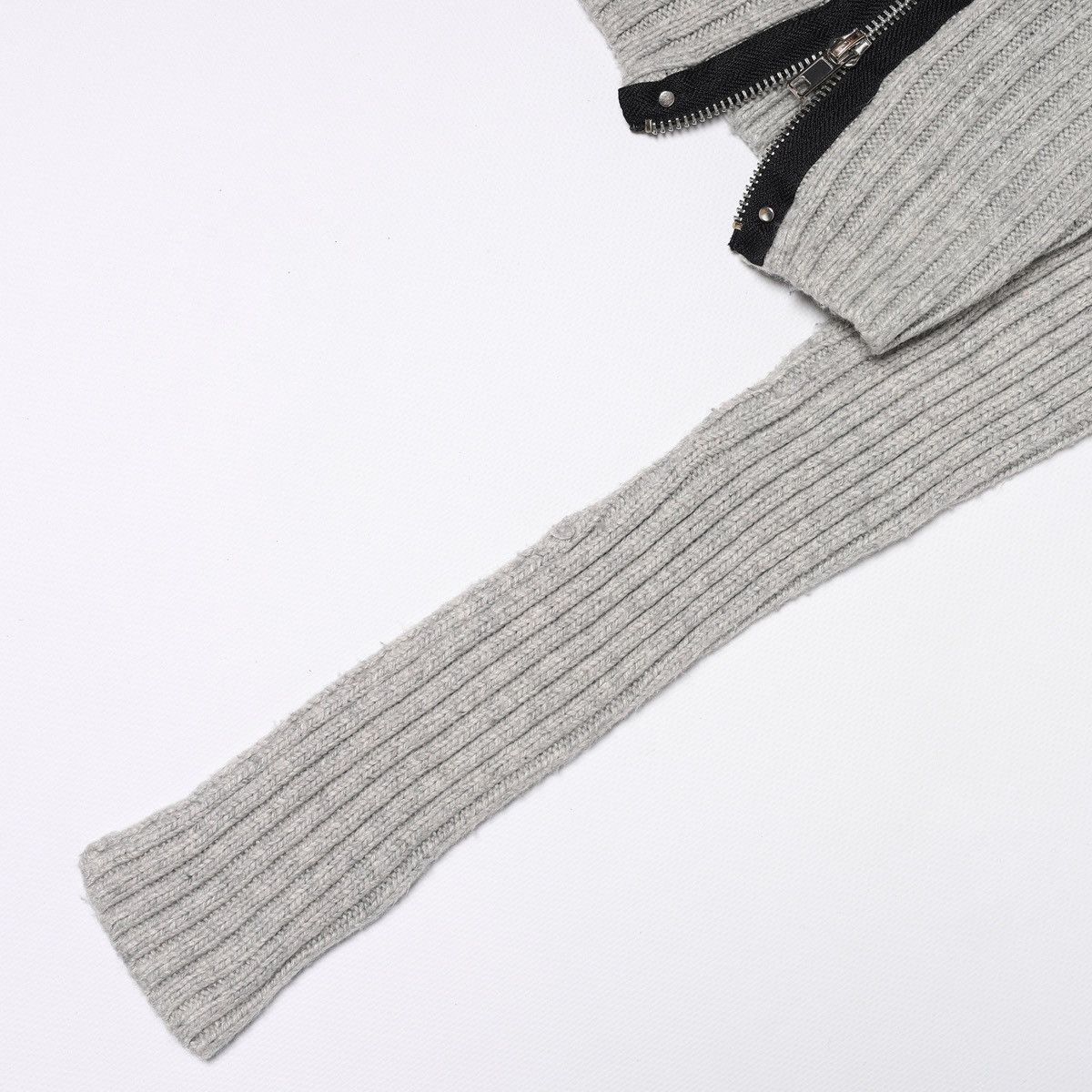 Jean Paul Gaultier Jean Paul Gaultier Lindex Cropped Sweater Zip Turtleneck Size XS / US 0-2 / IT 36-38 - 5 Thumbnail