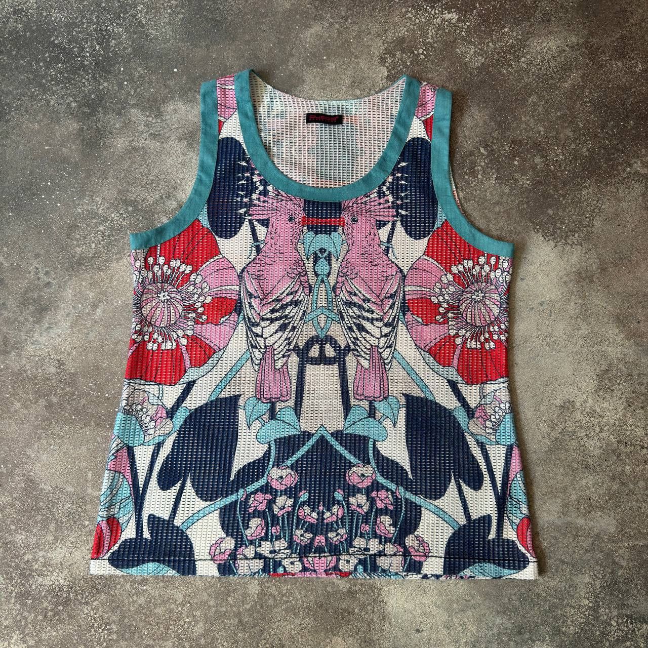 Custo Barcelona × Vintage Custo Barcelona Mesh Crazy Tank Top Size M / US 6-8 / IT 42-44 - 1 Thumbnail