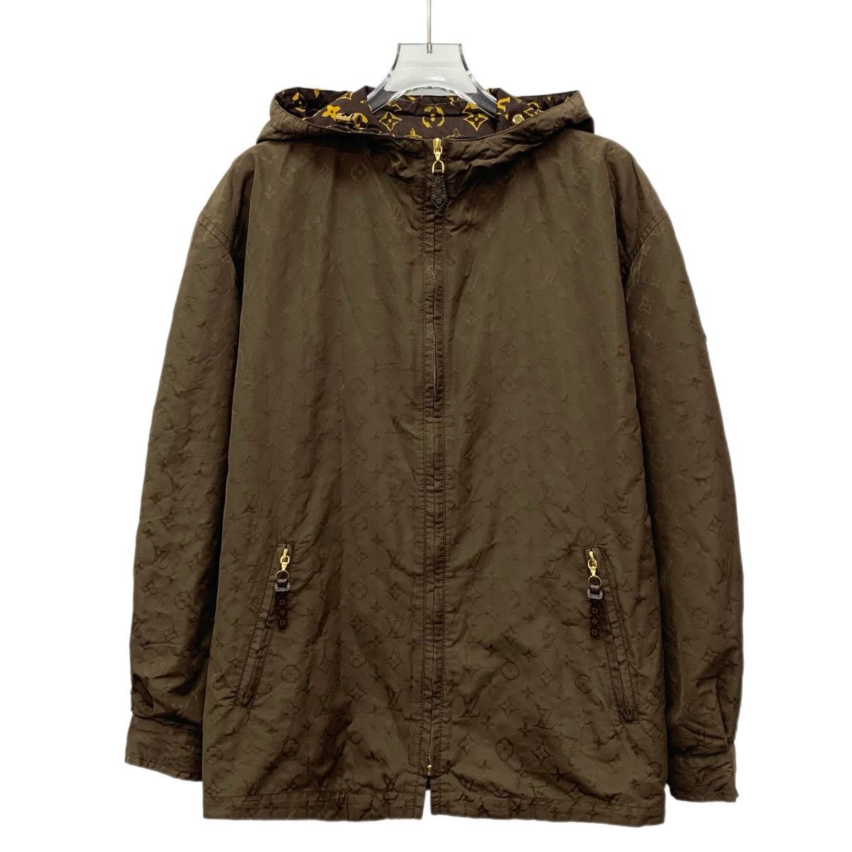 Louis Vuitton Louis Vuitton jacket with dark brown logo print Size XS / US 0-2 / IT 36-38 - 1 Thumbnail
