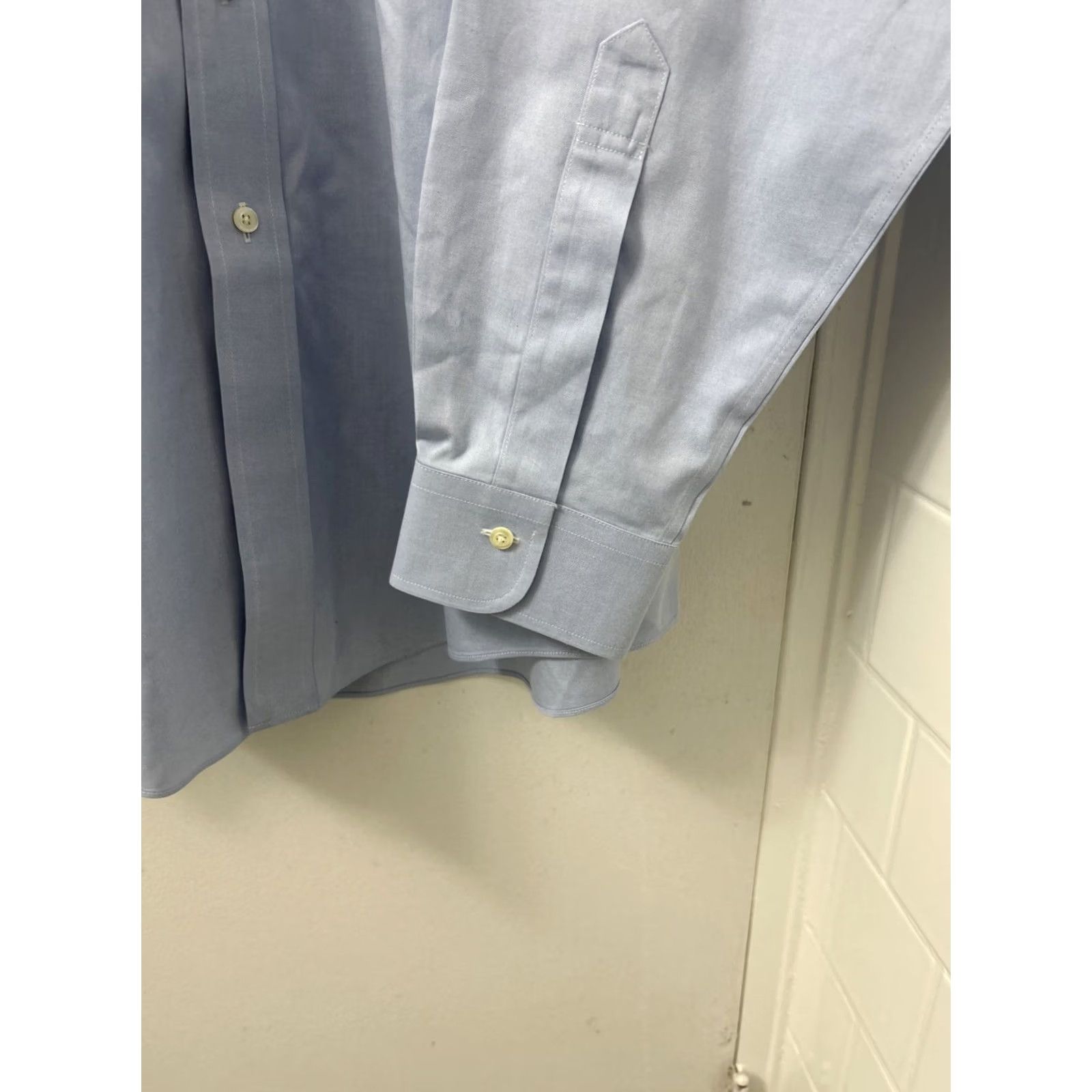 Brooks Brothers Brooks Brothers Original Polo Shirt Mens 17 Blue Slim Fit Non-Iron L/S Dress Shirt Button Up Capo? Size US XL / EU 56 / 4 - 7 Thumbnail