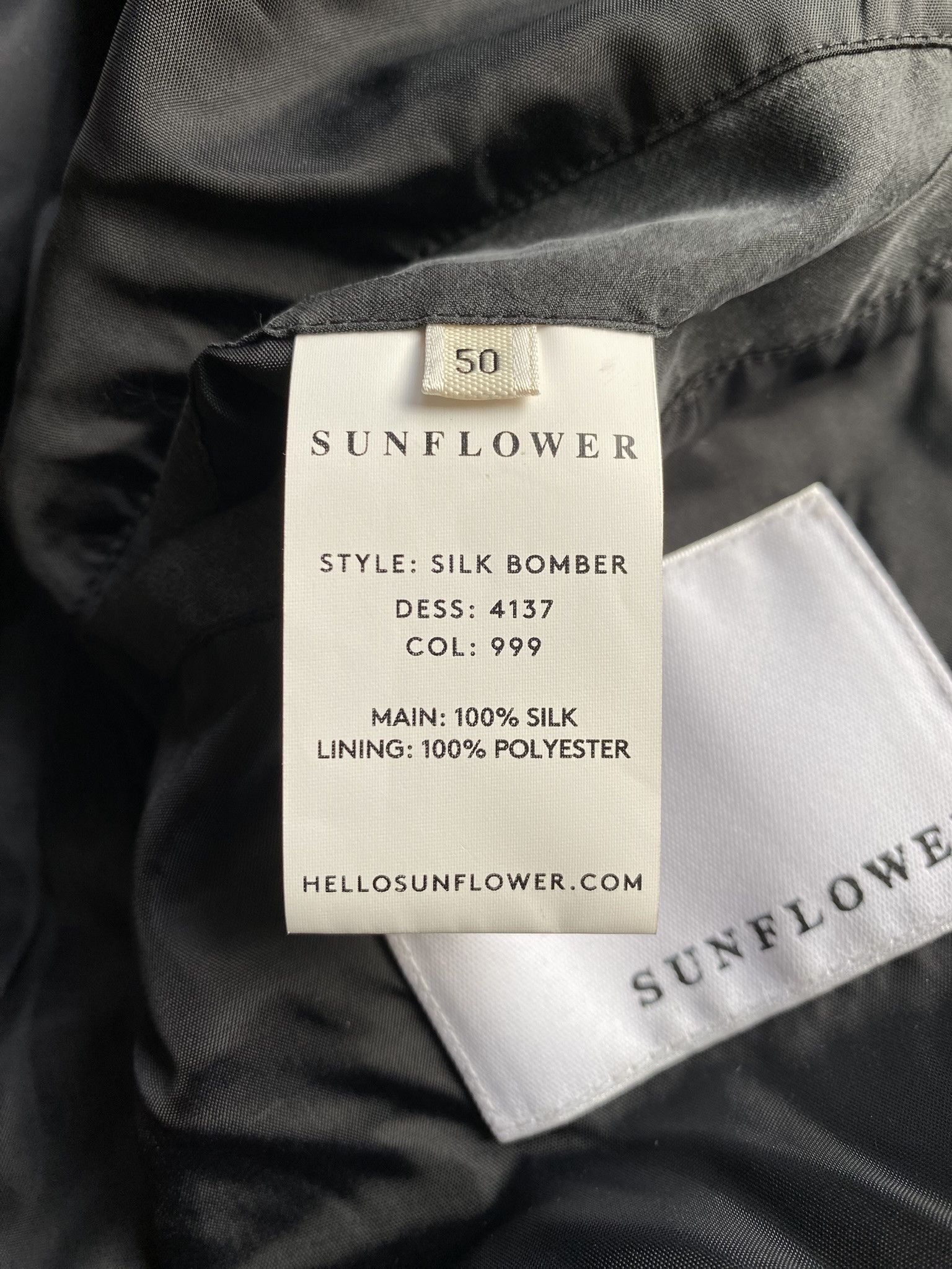 Sunflower Black Silk Bomber Size US L / EU 52-54 / 3 - 9 Thumbnail
