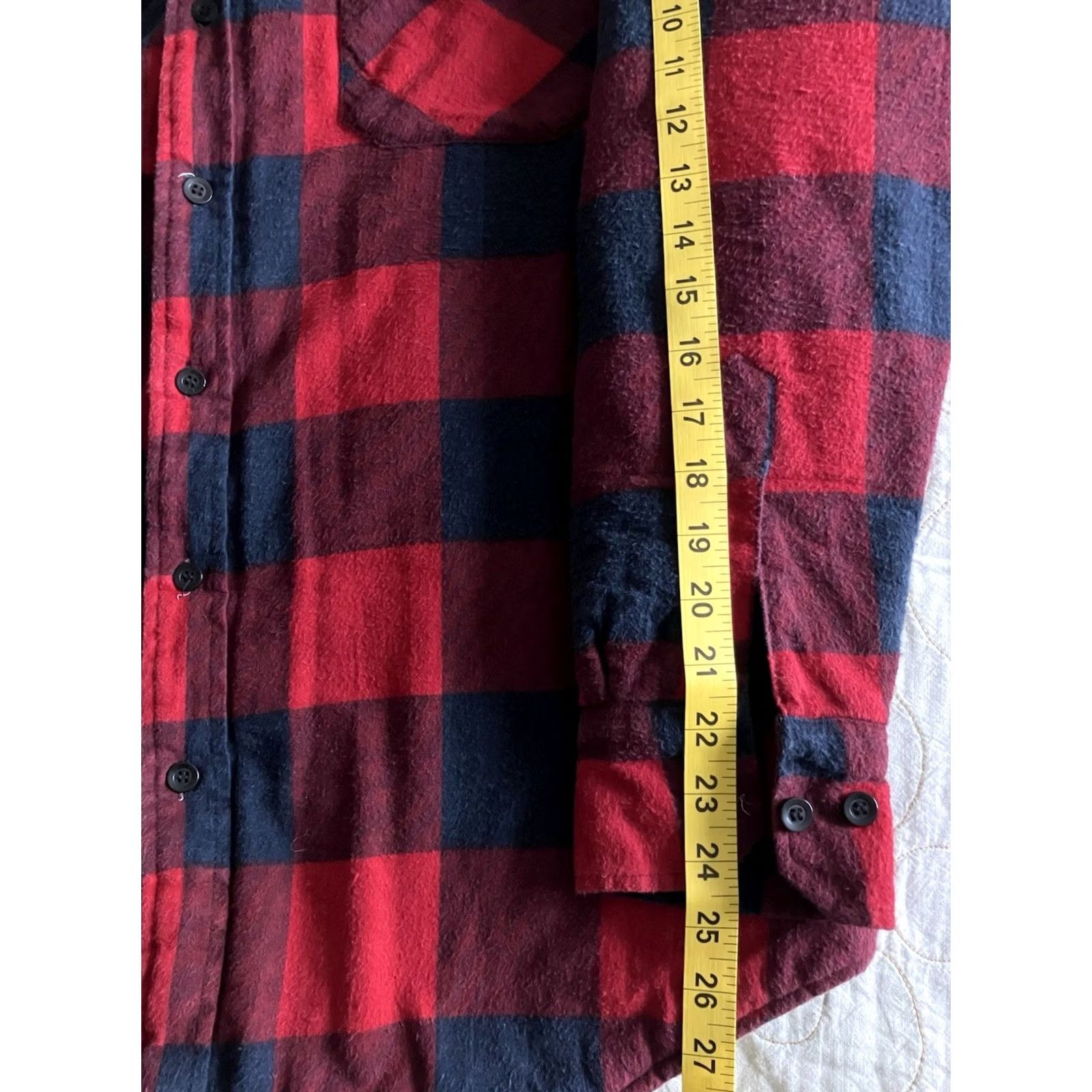 Vintage VINTAGE Ozark Trail Flannel Shirt Jacket Mens L Plaid Quilted Lining Work Red Blue Shirt Jacket Mens L Red Plaid Quilted Lining Workwear Outdoors Mens Size US L / EU 52-54 / 3 - 7 Thumbnail