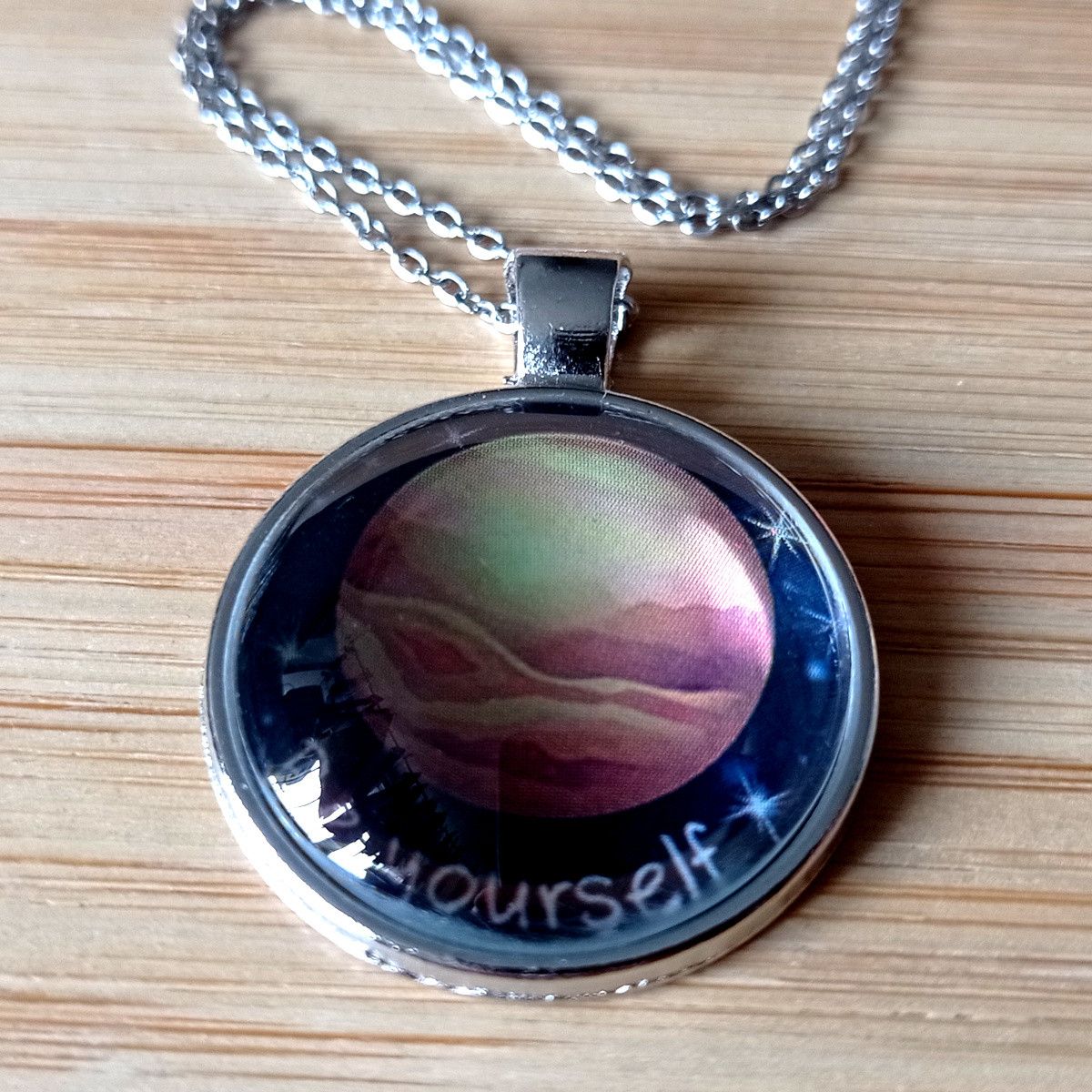 Hysteric Glamour × Japanese Brand × Vintage Punk Tiny Planet Mars Stainless Steel Silver Necklace Unique Size ONE SIZE - 2 Thumbnail