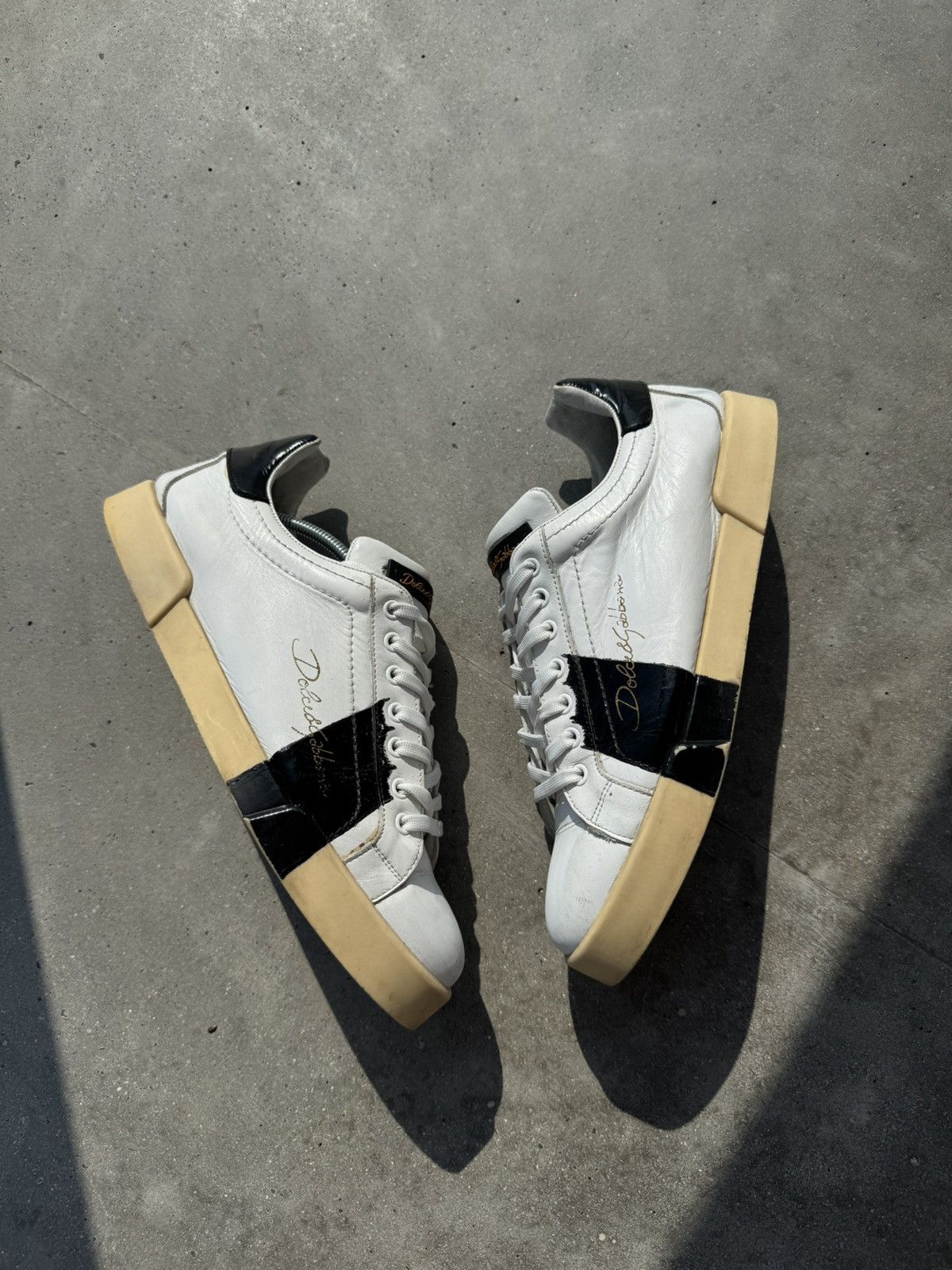 Dolce & Gabbana Vintage Dolce & Gabbana Chunky low-Top designer sneakers Size US 10 / EU 43 - 2 Thumbnail