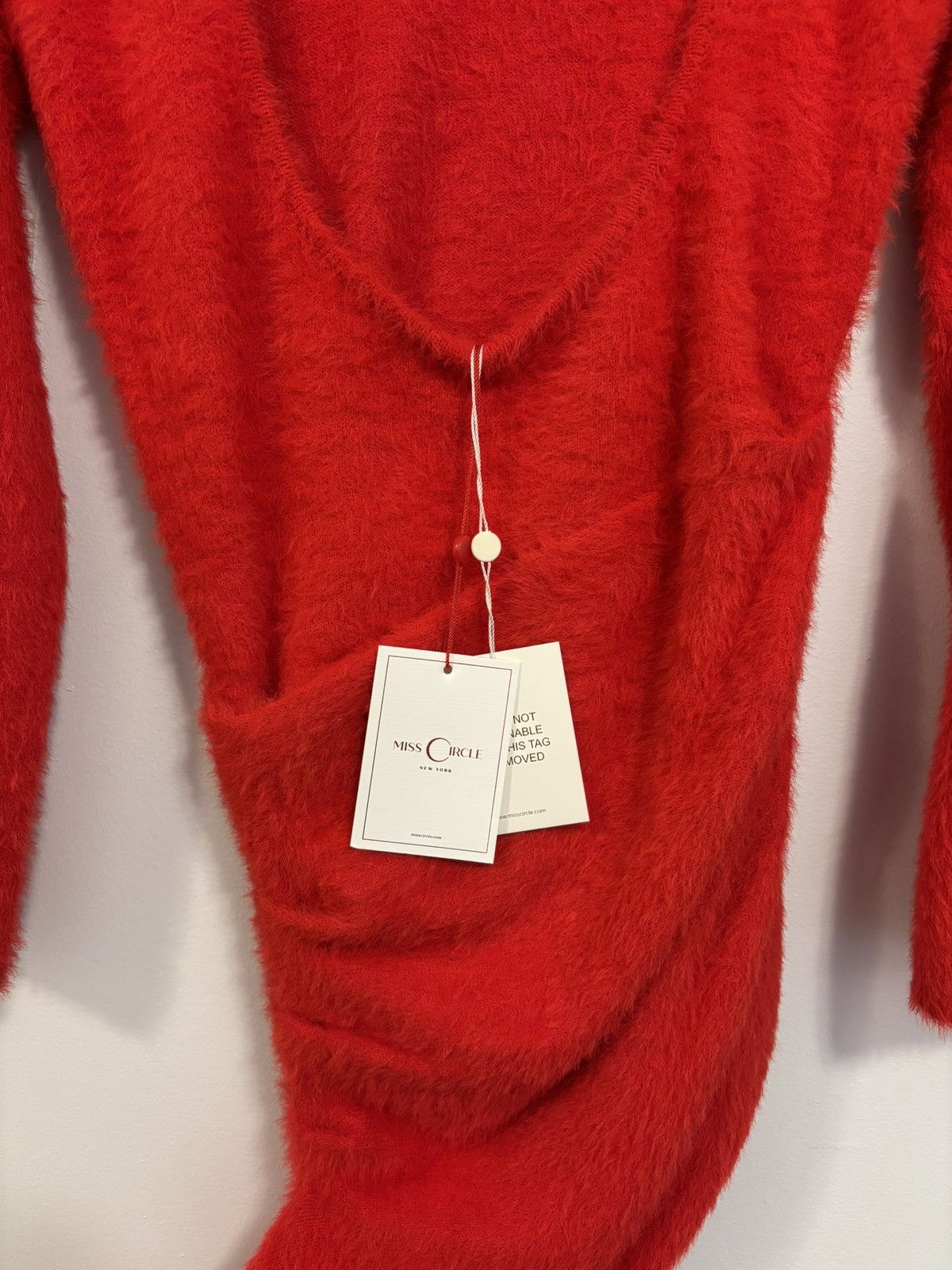 Other Red Mini Sweater Dress Size XS / US 0-2 / IT 36-38 - 3 Thumbnail