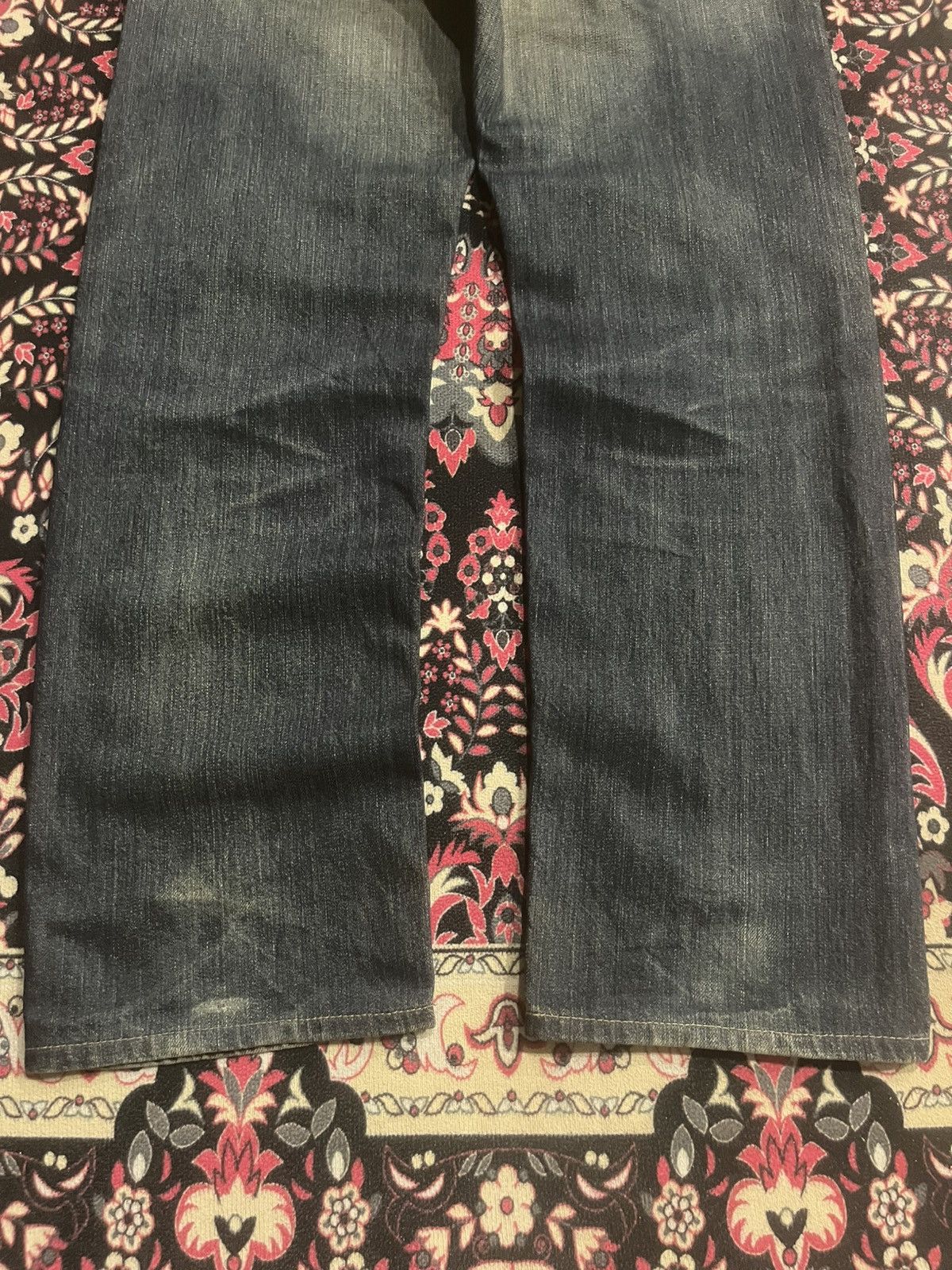 Edwin Edwin XVS Rusty Faded Washed Distressed Straight Leg Jeans Size US 30 / EU 46 - 10 Thumbnail