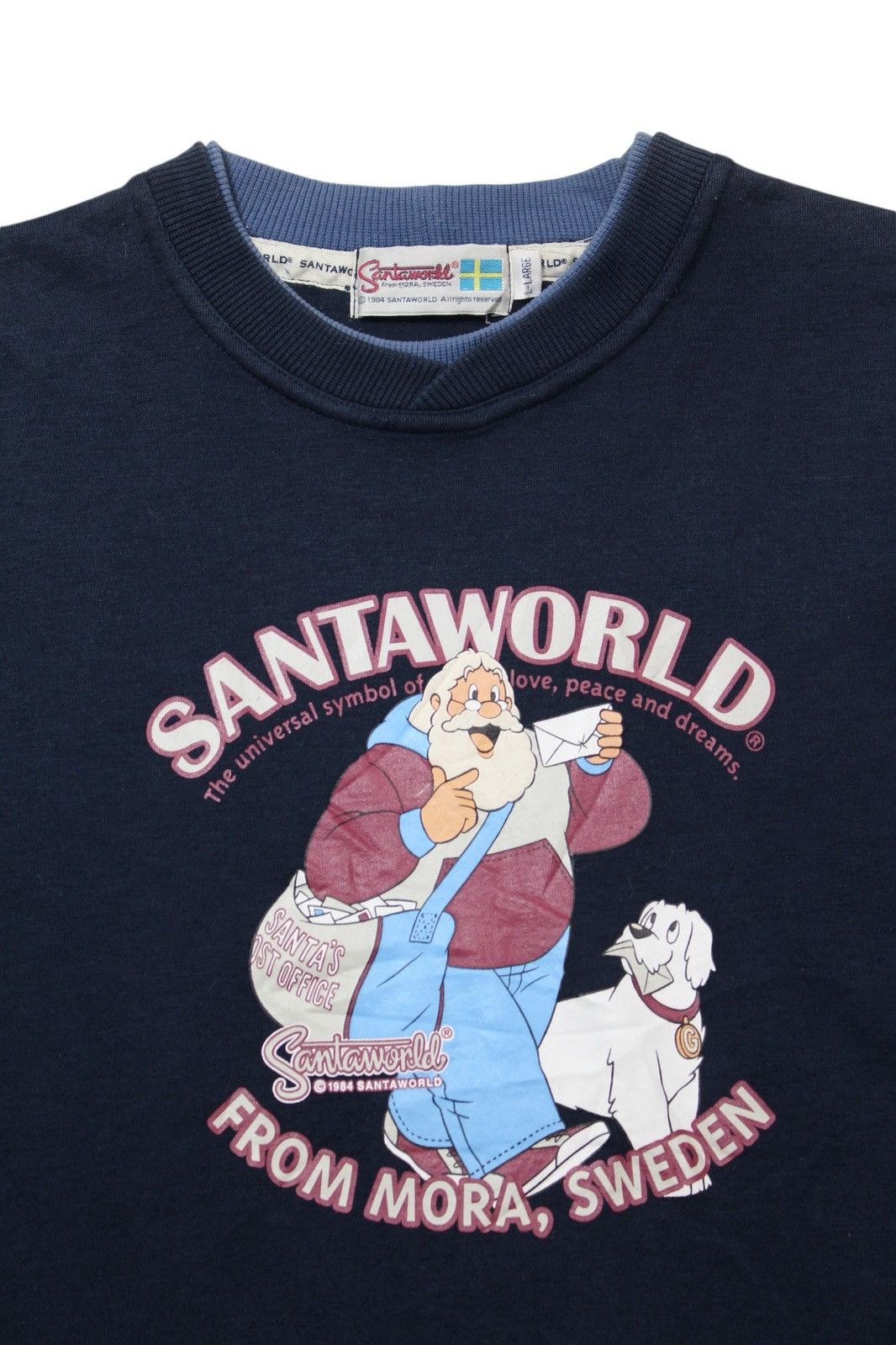 Vintage 1980S SANTA WORLD SWEATSHIRT Size US L / EU 52-54 / 3 - 2 Thumbnail