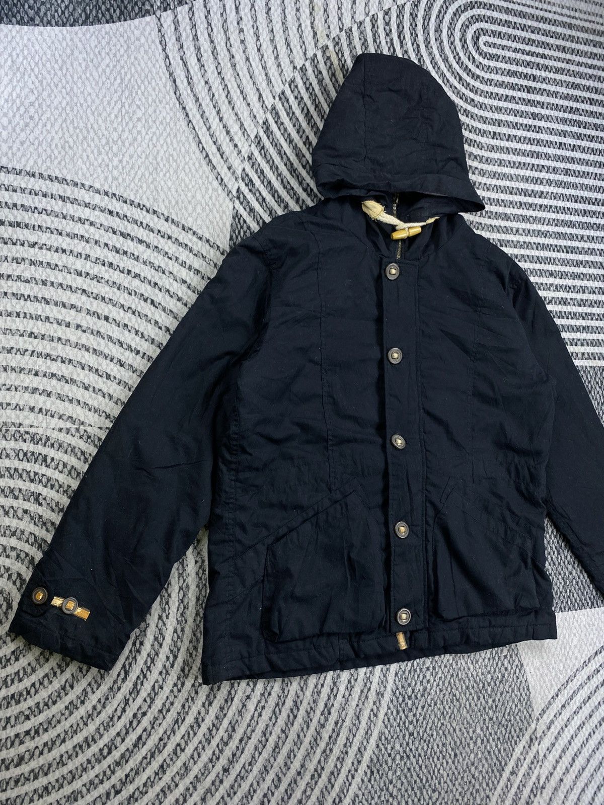 Smith's American Vtg Smith’s American Toggle Closure Black Hooded Parka Size US L / EU 52-54 / 3 - 3 Thumbnail