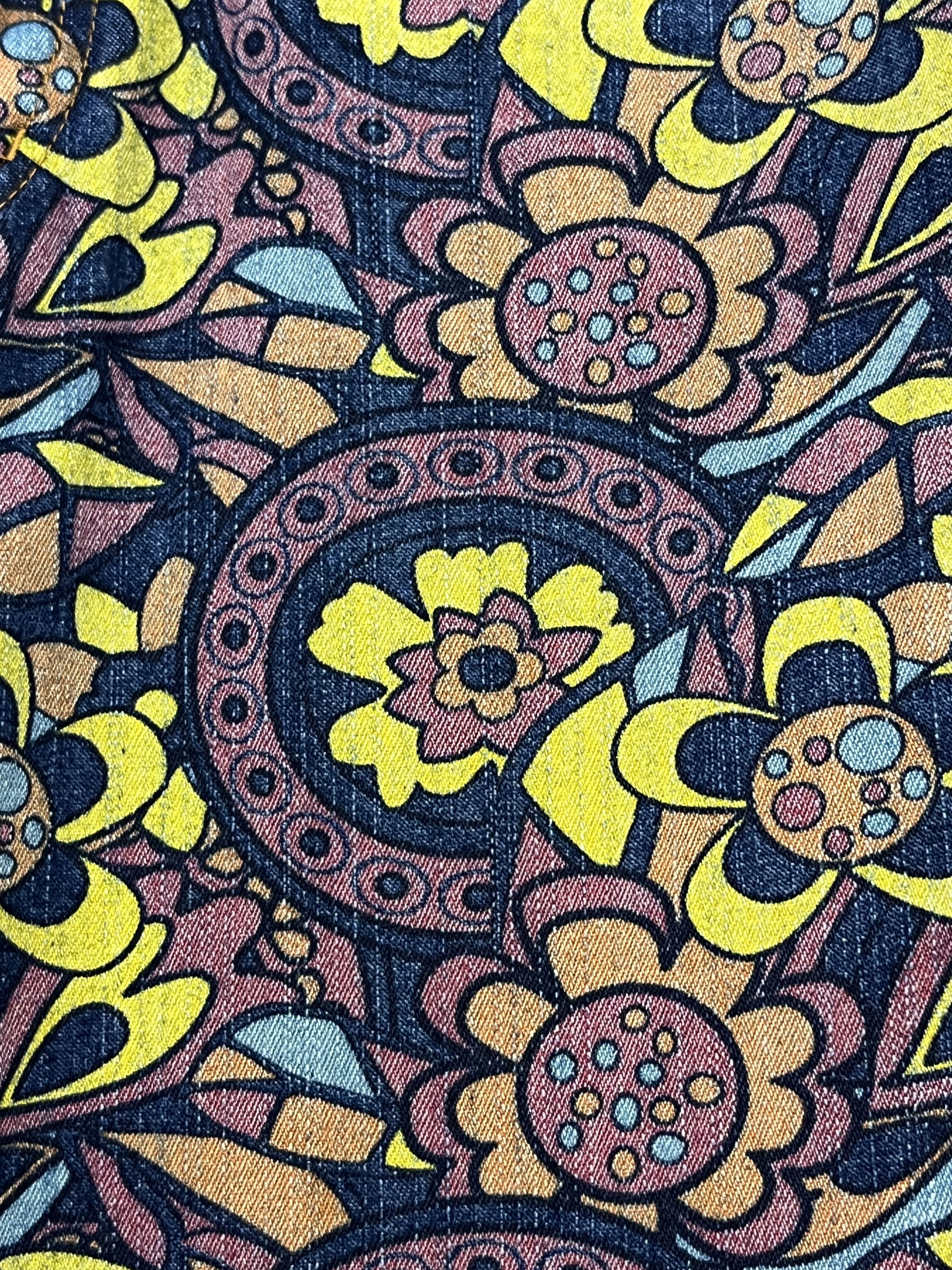 Vintage 90’s! Full Print Flower Murakami's Style Woman's Flared Size 28" / US 6 / IT 42 - 7 Thumbnail