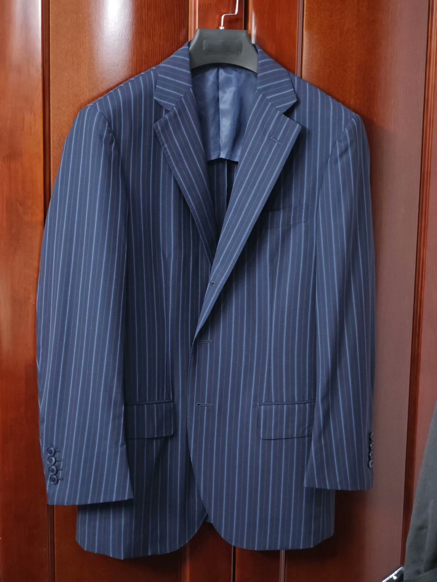 Loro Piana Custom Italian Wool Blazer with Stripes Size US M / EU 48-50 / 2 - 1 Thumbnail