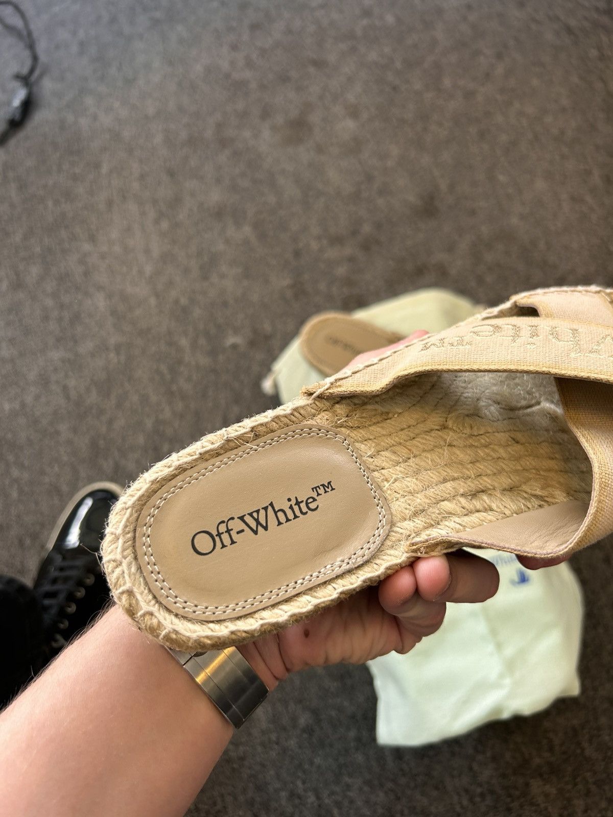 Off-White Off-White Bookish Criss Cross Slides Size US 9 / IT 39 - 2 Thumbnail
