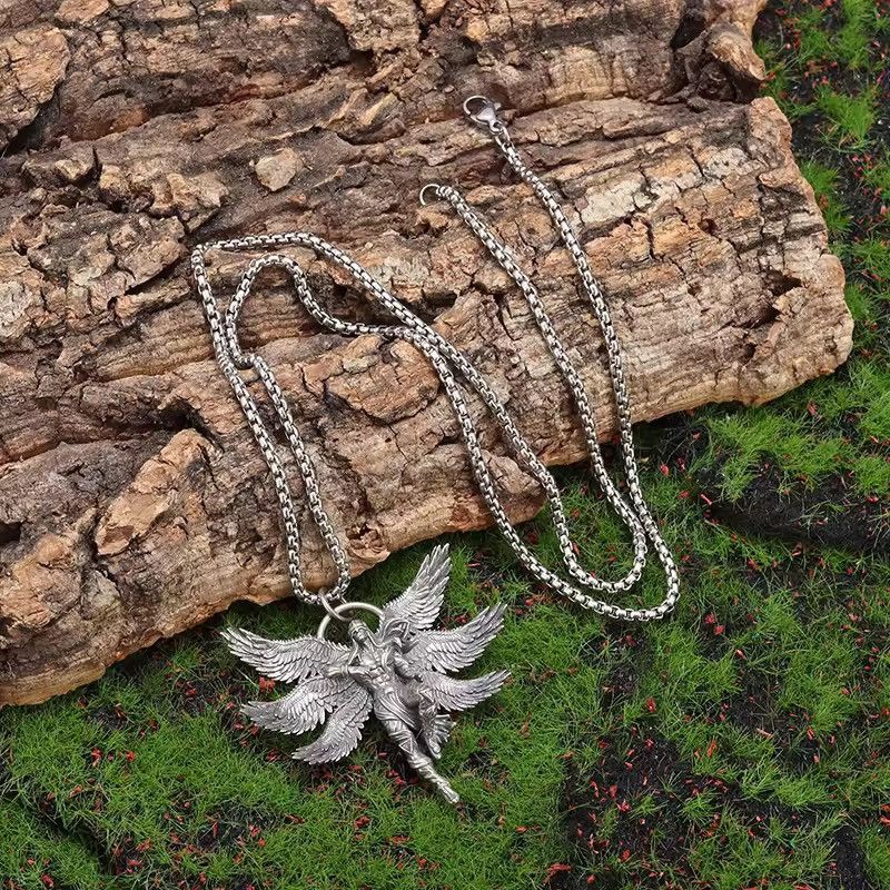 Jewelry Warrior Angel Pendant Necklace Size ONE SIZE - 5 Thumbnail