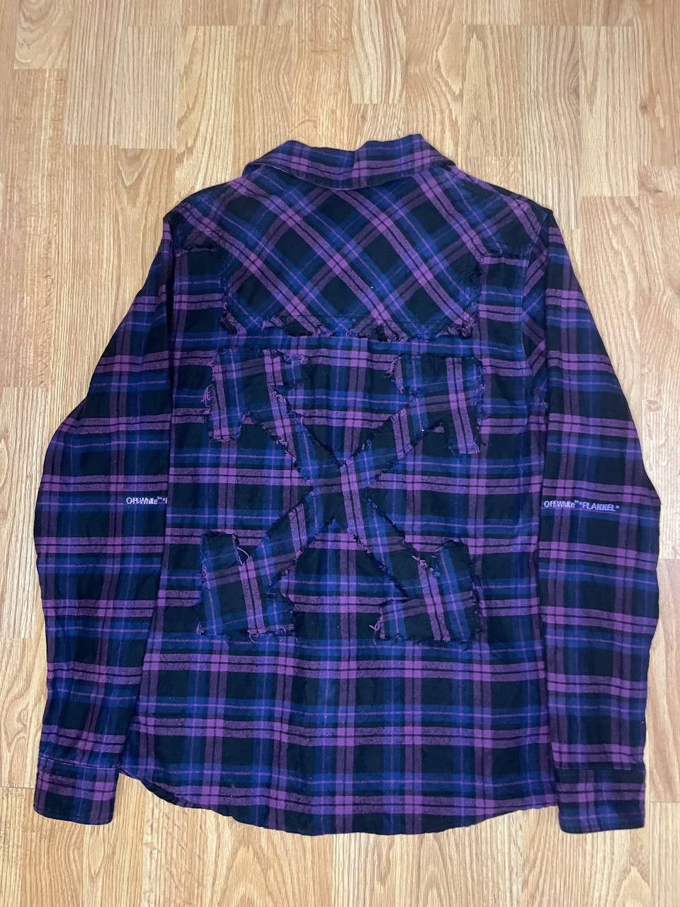 Off-White OFF-WHITE FLANNEL CHECK SHIRT PURPLE Size US S / EU 44-46 / 1 - 3 Thumbnail