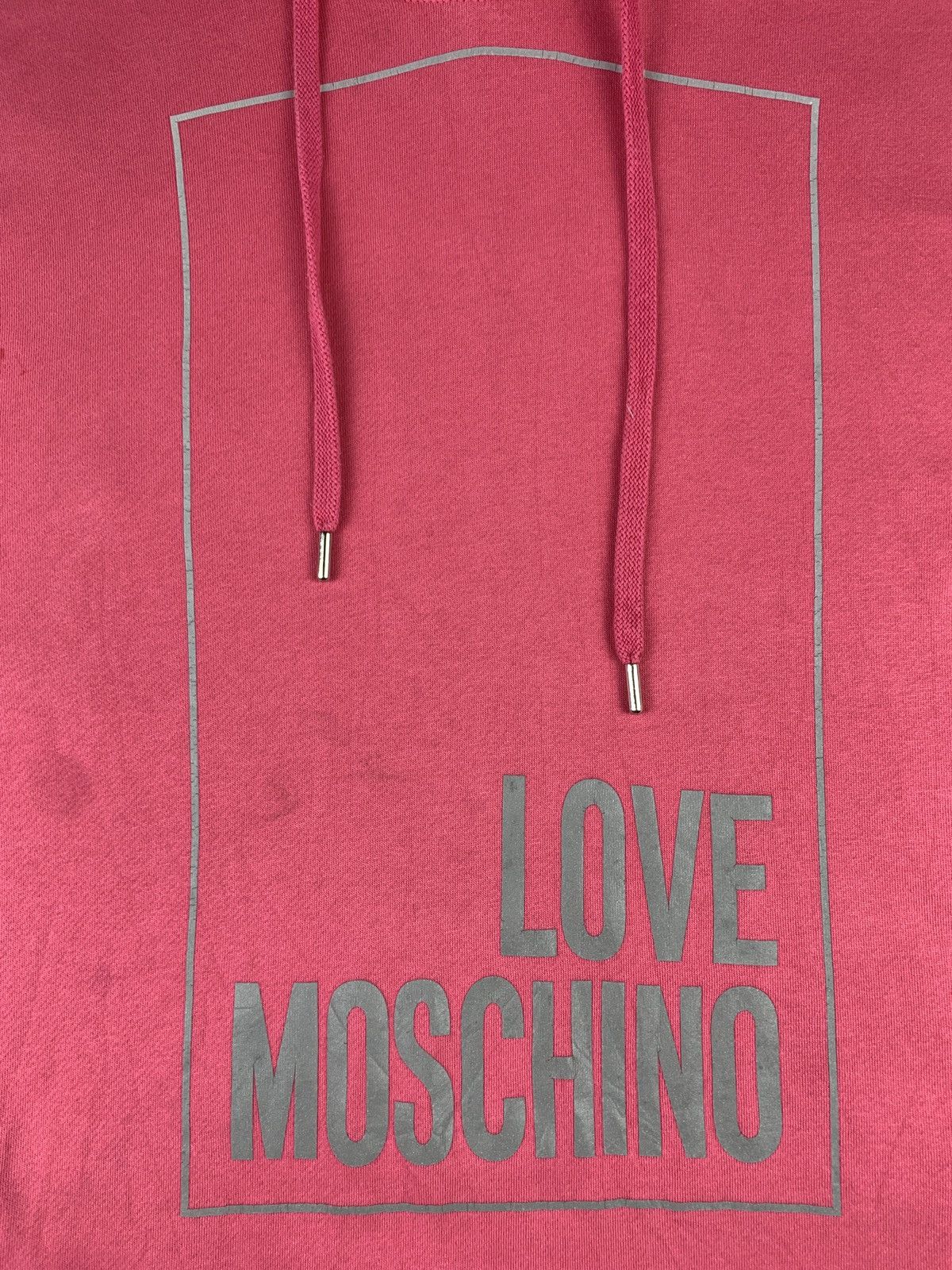 Love Moschino Love Moschino Italy Pink Reflective Sleeveless Dressy Hoodie Size M / US 6-8 / IT 42-44 - 5 Thumbnail