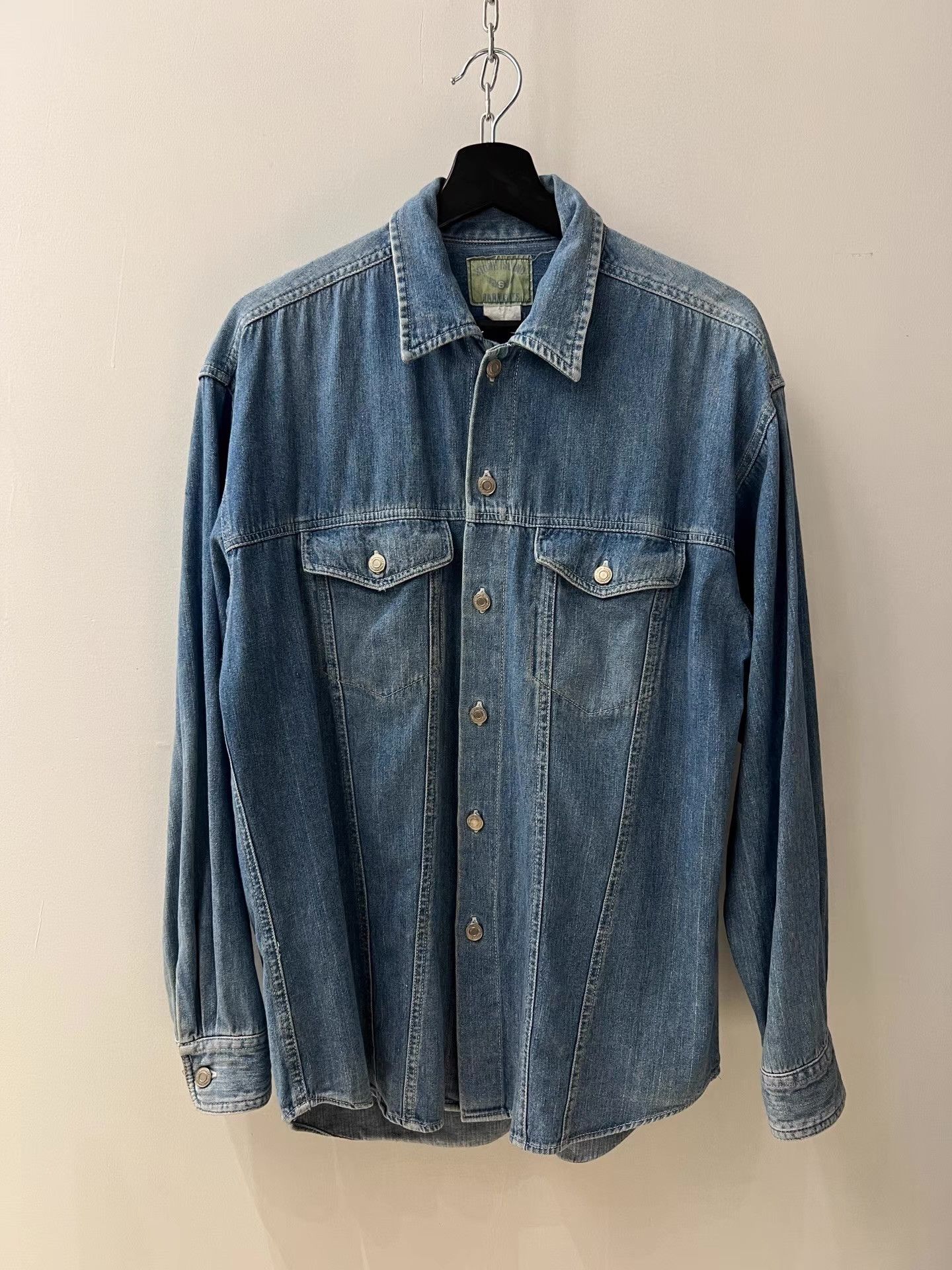 Stone Island Stone Island Garment Dyed Denim Shirt Jacket Q13 Size US L / EU 52-54 / 3 - 6 Thumbnail