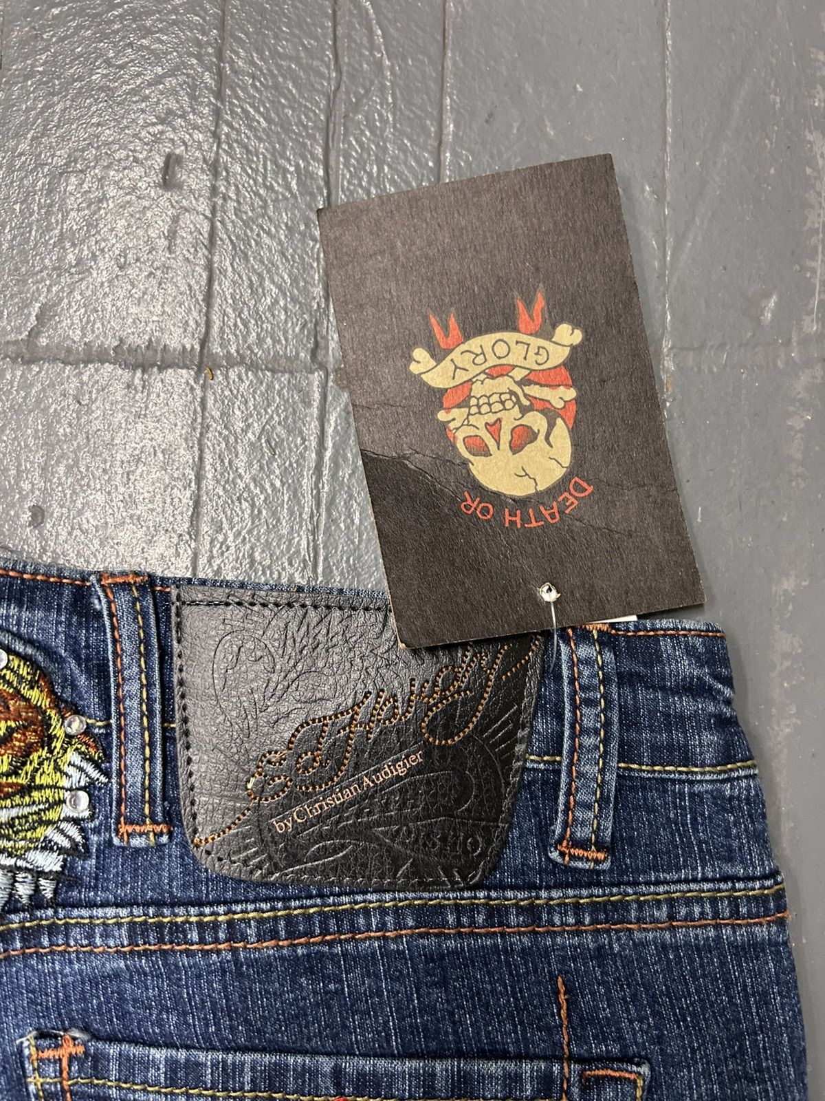 Christian Audigier × Ed Hardy Ed Hardy by Christian Audigier Tiger Jeans Women’s Size 26" / US 2 / IT 38 - 7 Thumbnail