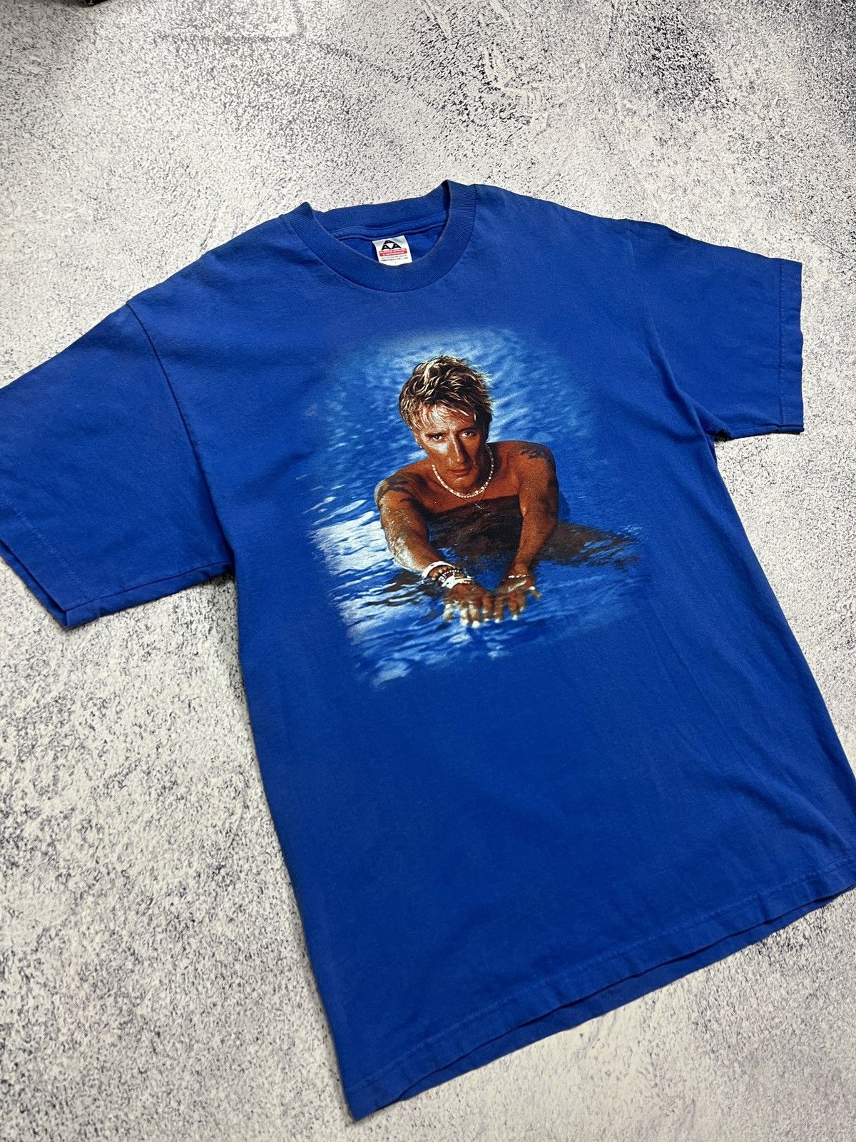 Band Tees × Vintage Rod Stewart Tonight's The Night Las Vegas New Years T-Shirt Size US L / EU 52-54 / 3 - 4 Thumbnail