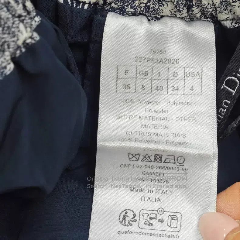 Dior Dior Dark blue jungle animal big logo skirt pants Size 24" / US 00 / IT 34 - 6 Thumbnail