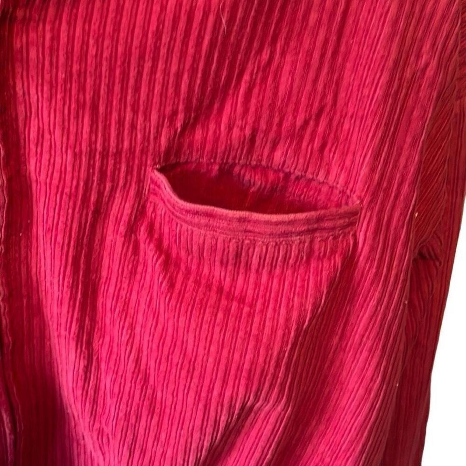 Woolrich Woolen Mills 80's Woolrich cherry red corduroy bomber jacket large Size L / US 10 / IT 46 - 3 Thumbnail