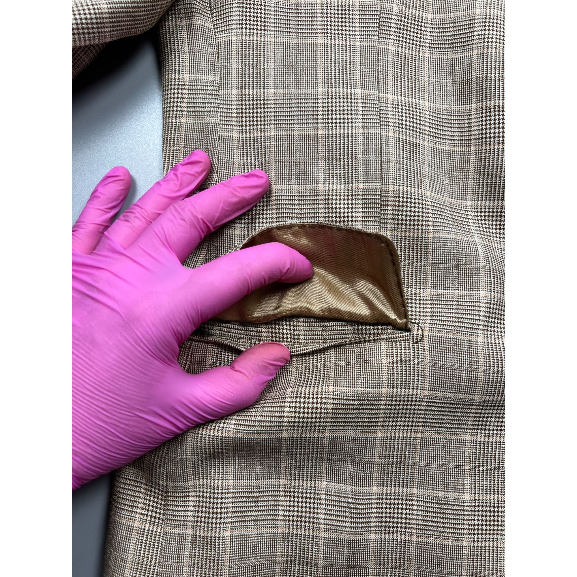 Loro Piana Flannel Bay Napoli Ing Loro Piana Linen Blend Blazer (Y0880) Size 40R - 5 Thumbnail