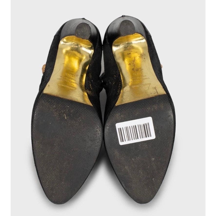 Roberto Cavalli Roberto Cavalli Black Leather Ankle Boots Sz.38.5 Size US 8.5 / IT 38.5 - 4 Thumbnail