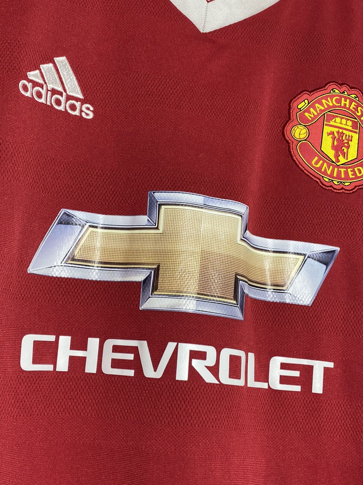 Adidas #7 Memphis Depay Manchester United 2015 2016 Home Jersey Size US L / EU 52-54 / 3 - 3 Thumbnail