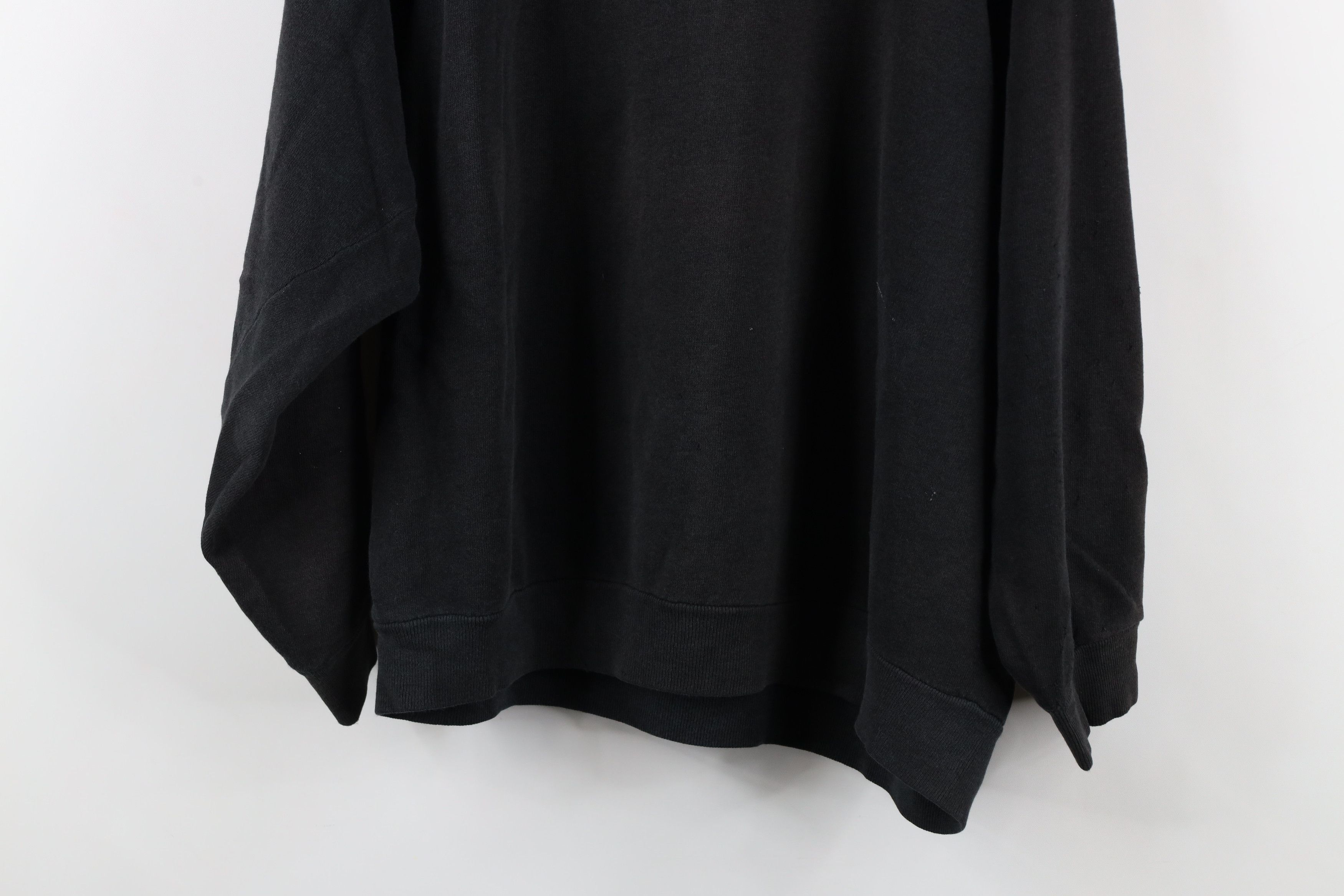 Vintage Vintage 80s 90s Streetwear Boxy Fit Sweatshirt Black USA Size XXL / US 16-18 / IT 52-54 - 14 Thumbnail