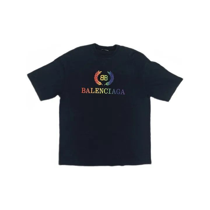 Balenciaga Balenciaga Balenciaga Rainbow Logo Short Sleeve TShirt -25 Size US XS / EU 42 / 0 - 2 Thumbnail
