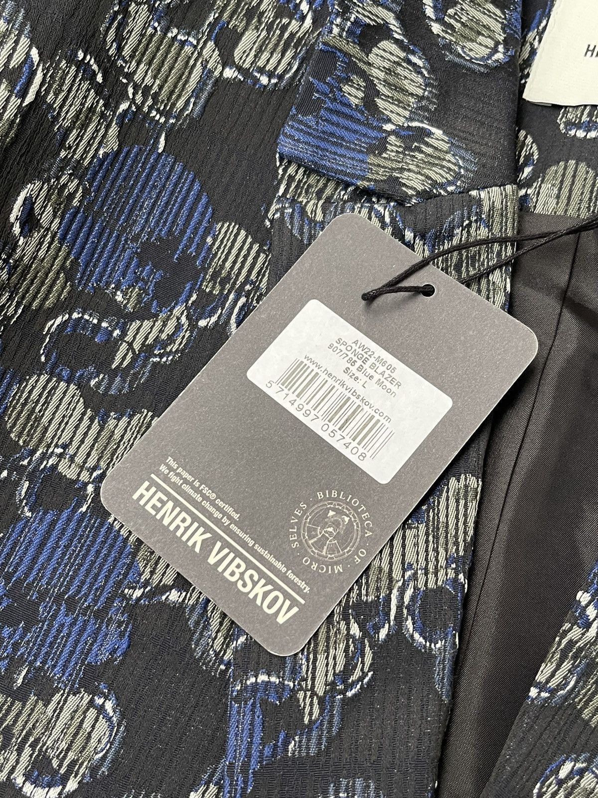Henrik Vibskov !DS! AW22 Henrik Vibskov Blue Moon Sponge Blazer Size US L / EU 52-54 / 3 - 18 Thumbnail