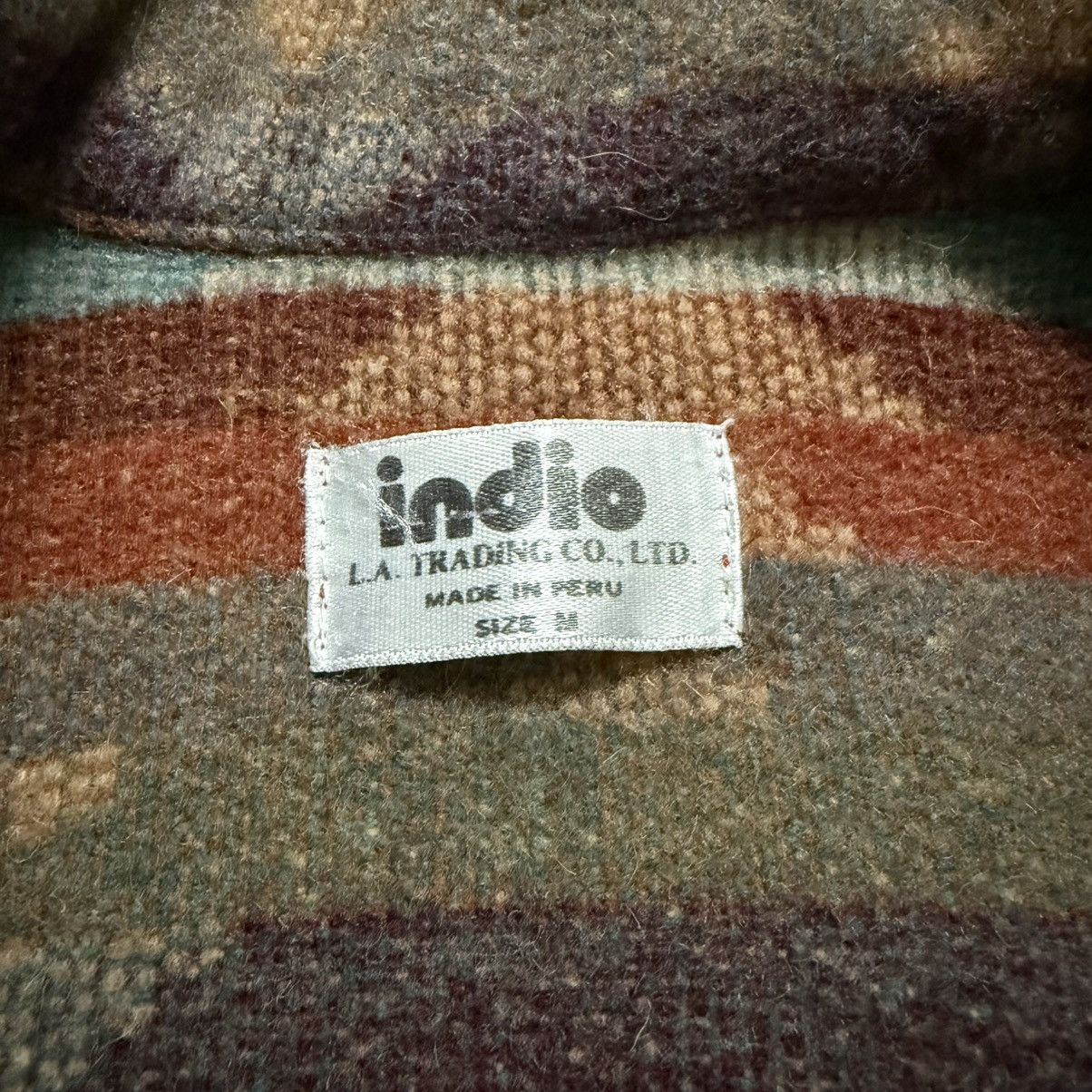 Vintage Vintage Indio Aztec Navajo Wool Jacket Size US L / EU 52-54 / 3 - 6 Thumbnail