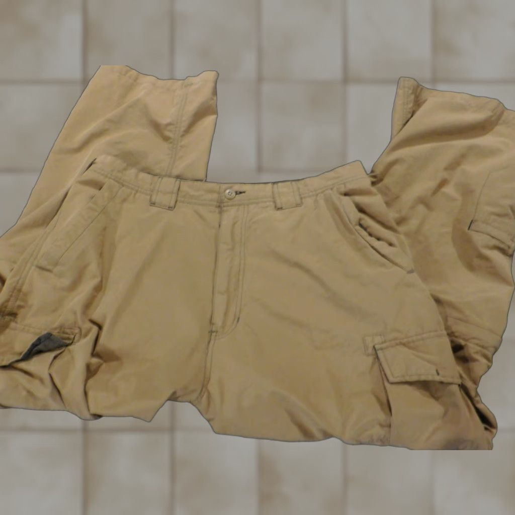 Vintage Urban Pipeline Mens Pants 36x28 Beige Straight Cargo Chino Pockets Zip Flat Front Regular Inseam 28 Vintage: No Size US 36 / EU 52 - 1 Thumbnail