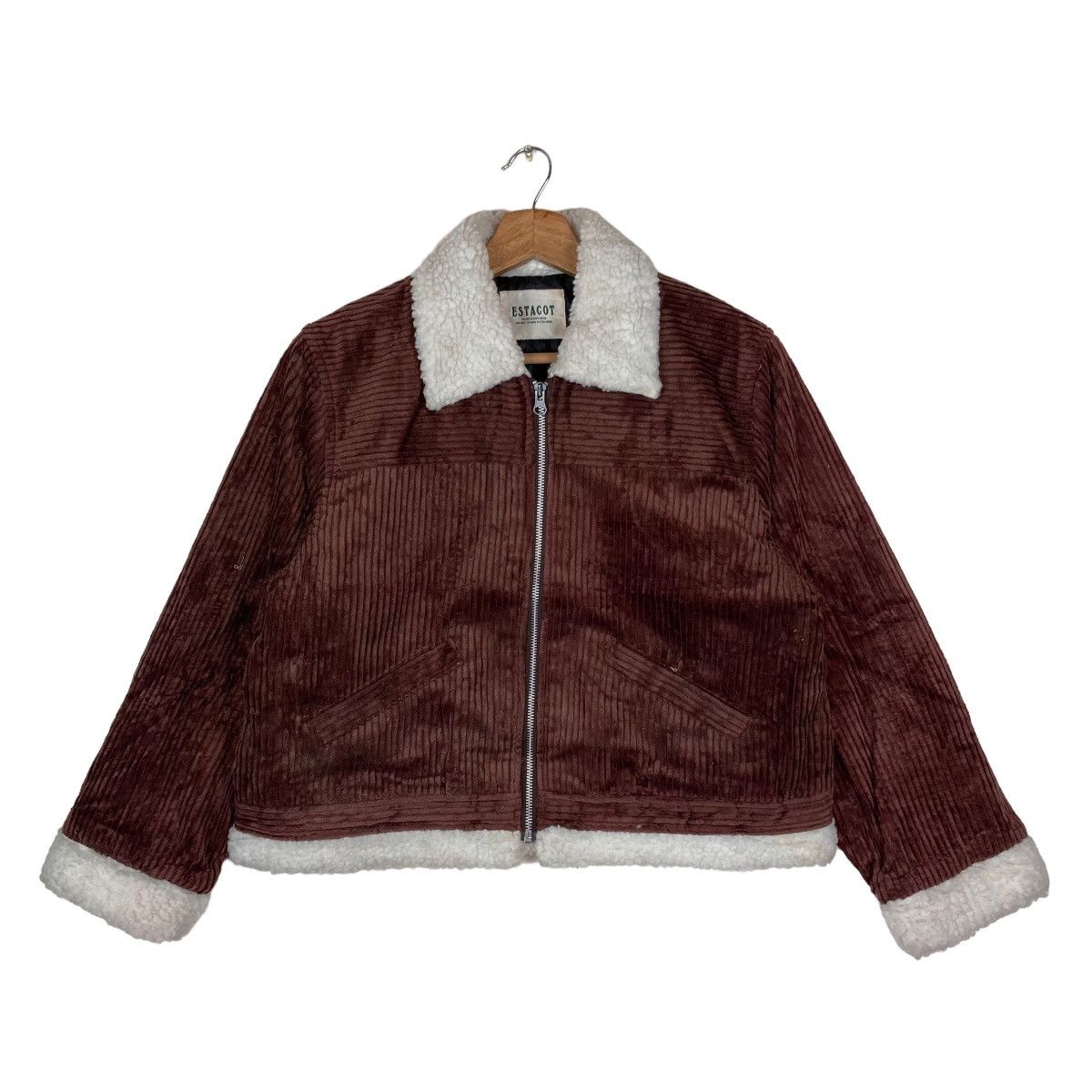 Vintage Vintage Estacot Full Zipper Crop Jacket Size L / US 10 / IT 46 - 1 Thumbnail