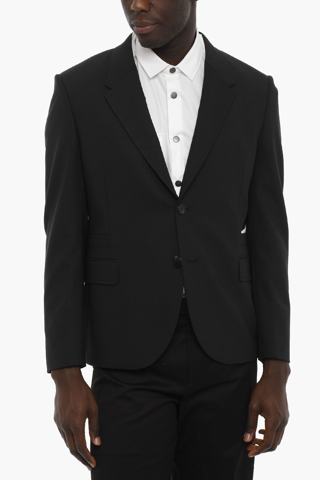 image of Neil Barrett Og1Mm1223 Blazer In Black, Men's (Size Large)